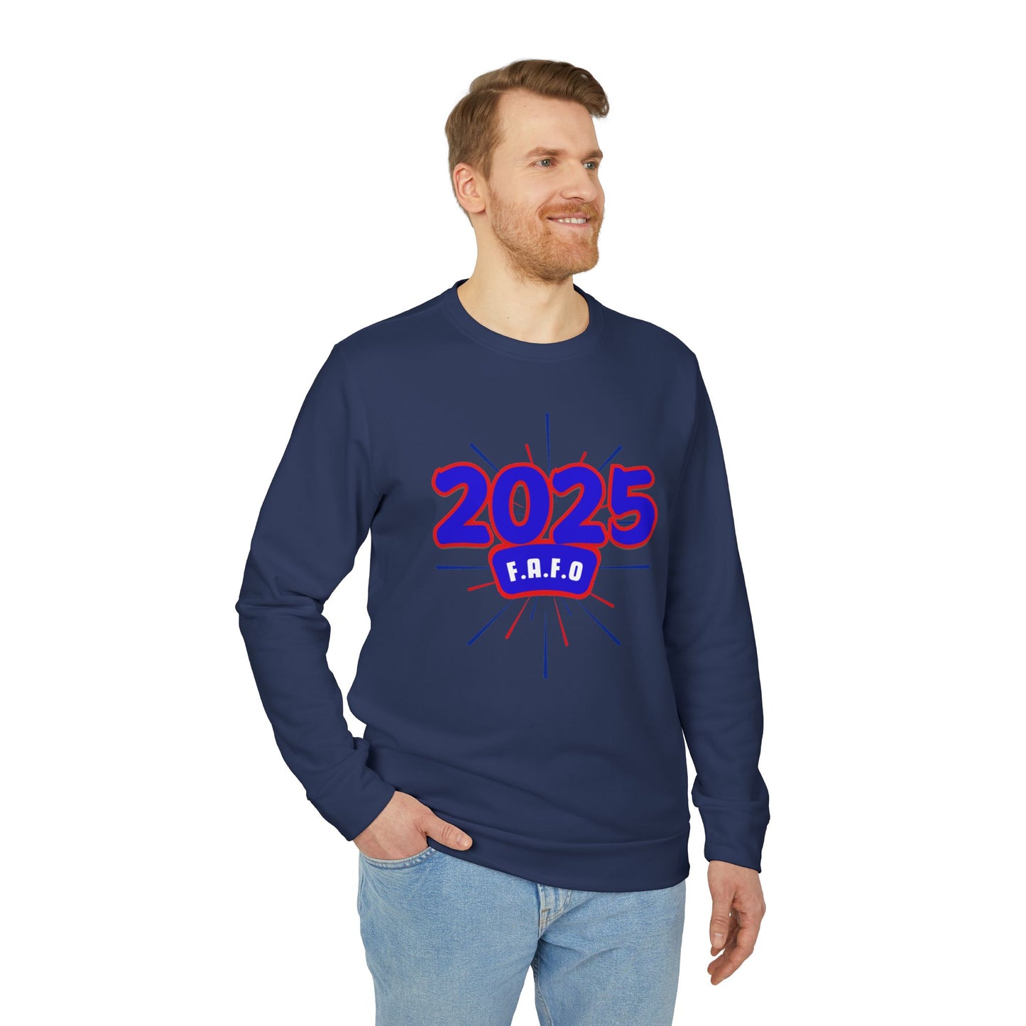 Adidas Unisex Fleece "F.A.F.O." Crewneck Sweatshirt, Anti-Trump Regime Shirt, Fight Oligarchy Shirts, F around... You Know the Rest Shirt