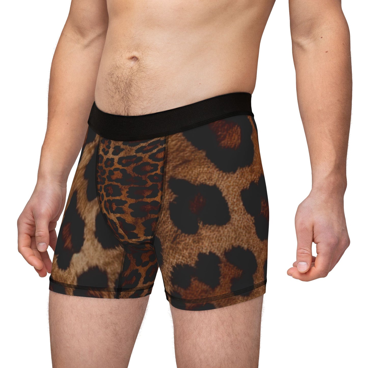Wild Safari Men's Boxers, Animal Print Underwear, Leopard Print Fashionable Loungewear, Birthday Gift for Him, Comfortable Everyday Essentials