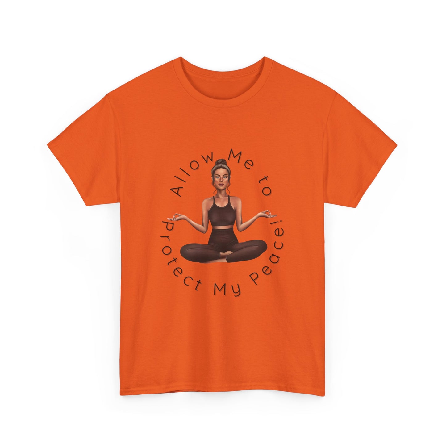 Protect My Peace Yoga Art, Serenity Yoga T-Shirt, Yoga Instructor Shirt, T-Shirt Gift for Yoga Instructor, Gift for Yoga Enthusiast, Fitness Instructor Gift