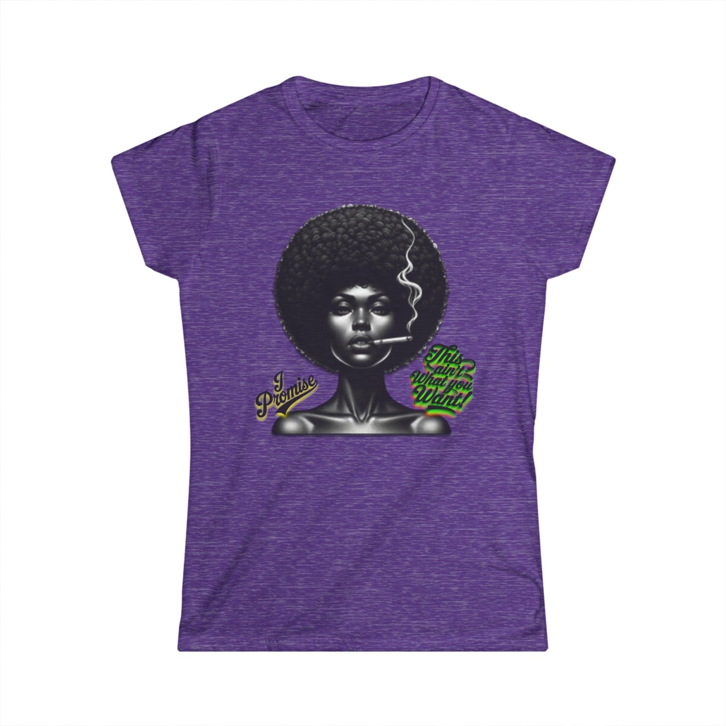 Black Woman Graphic Tee - "I Promise This Ain’t What You Want", Melanin T-Shirts for Black Women, 92% Black Women Shirts, Black Girl Magic Tee