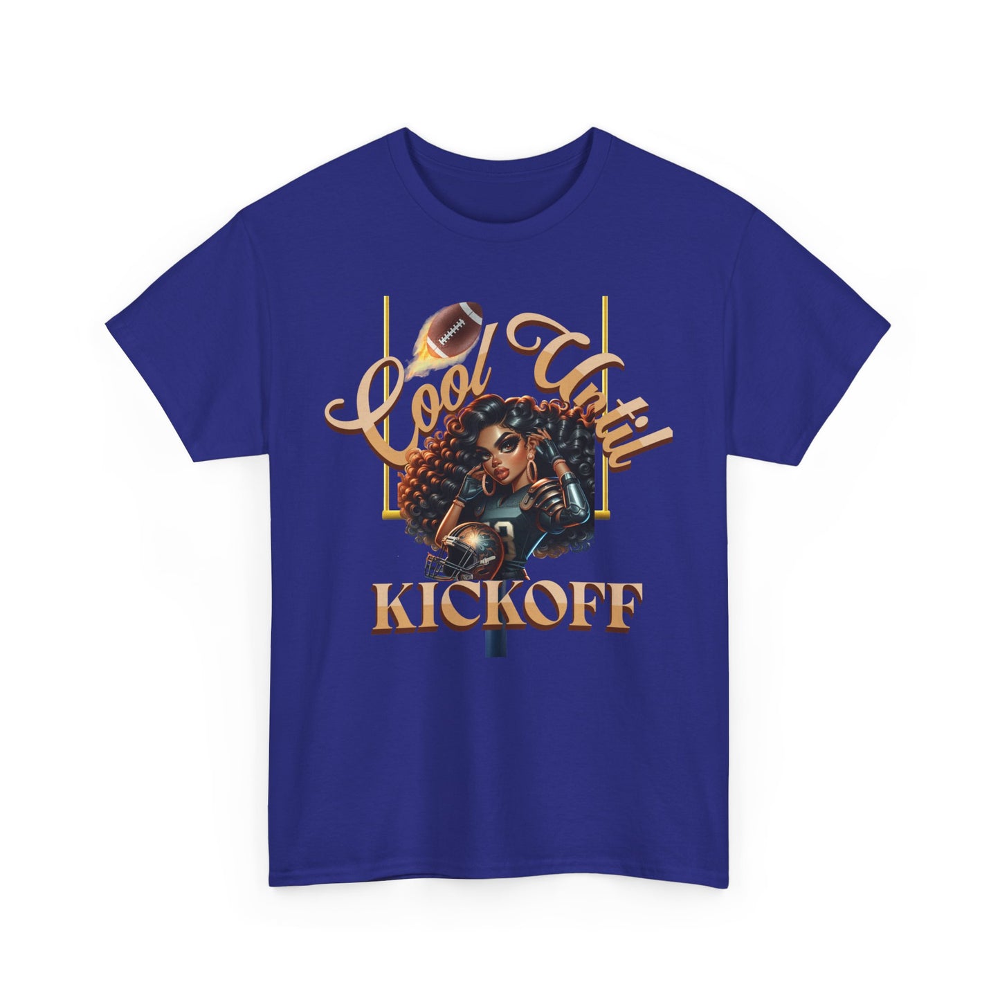 Cool Vibes Kickoff T-Shirt, Game Day Tee, Chic Football Apparel, Football Girl Shirt, Woman Glam Football Shirt, Cute Football Tees, Football Shirts