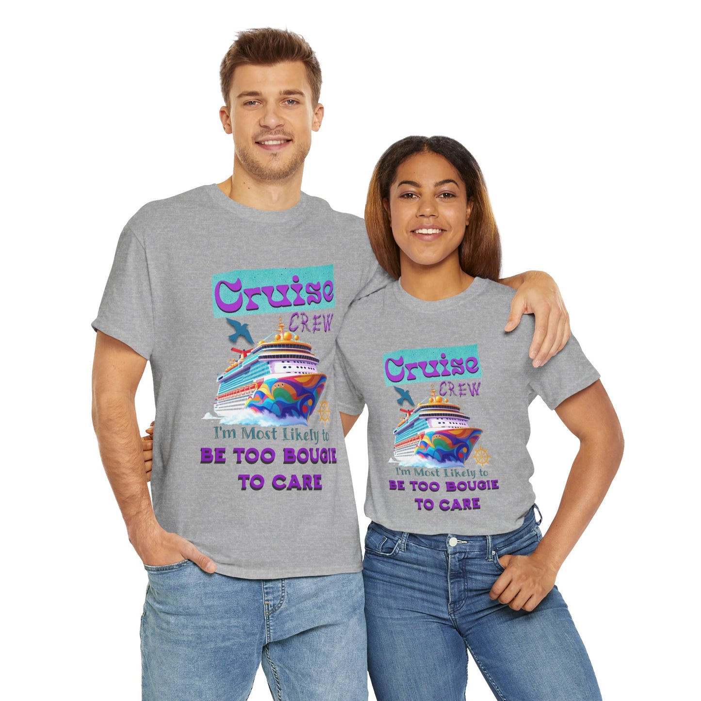 Cruise Crew Tee: Be Too Bougie to Care, Vacation Outfits, Nautical Shirt, Travel Gift, Summer Apparel, T-Shirt for the Bougie One