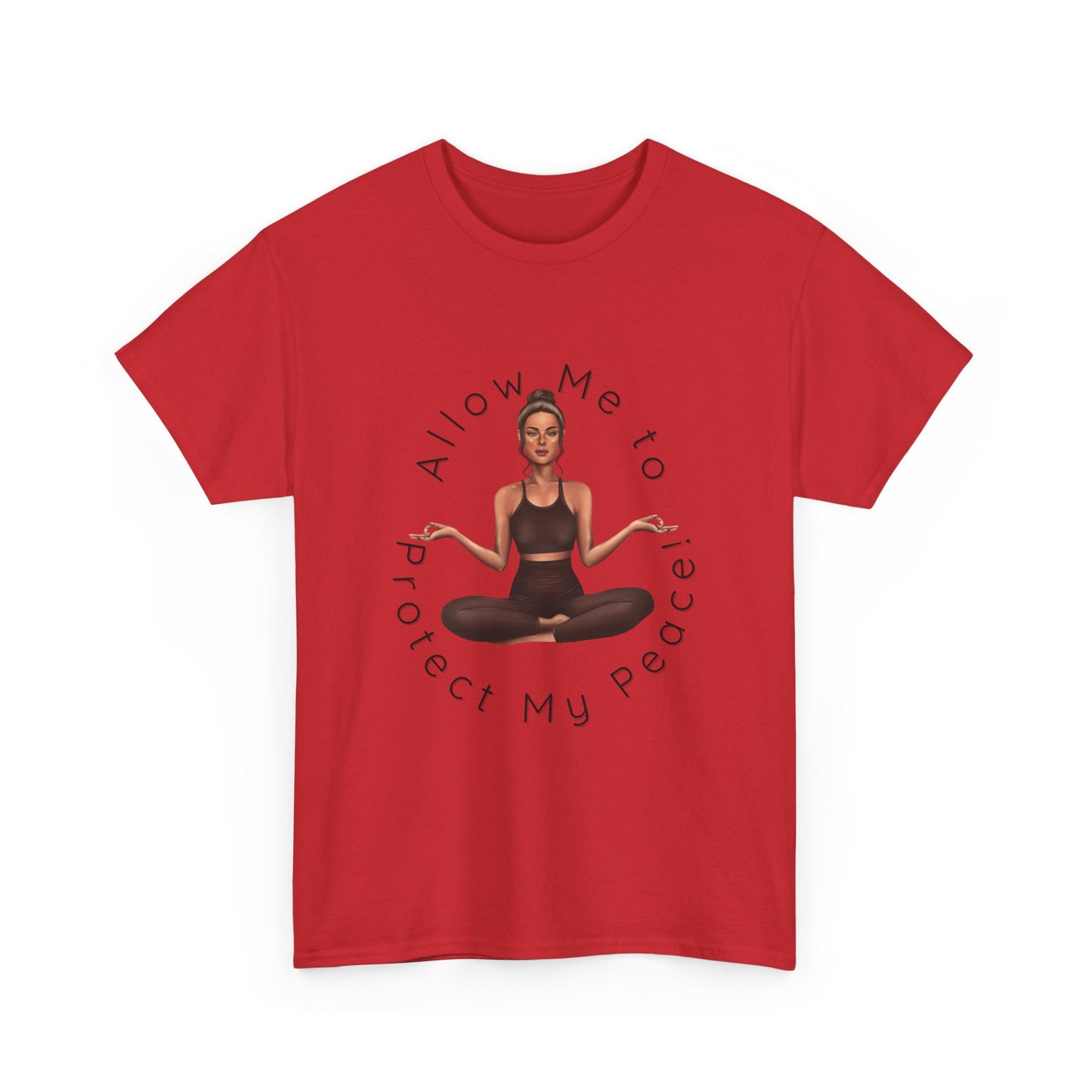 Protect My Peace Yoga Art, Serenity Yoga T-Shirt, Yoga Instructor Shirt, T-Shirt Gift for Yoga Instructor, Gift for Yoga Enthusiast, Fitness Instructor Gift