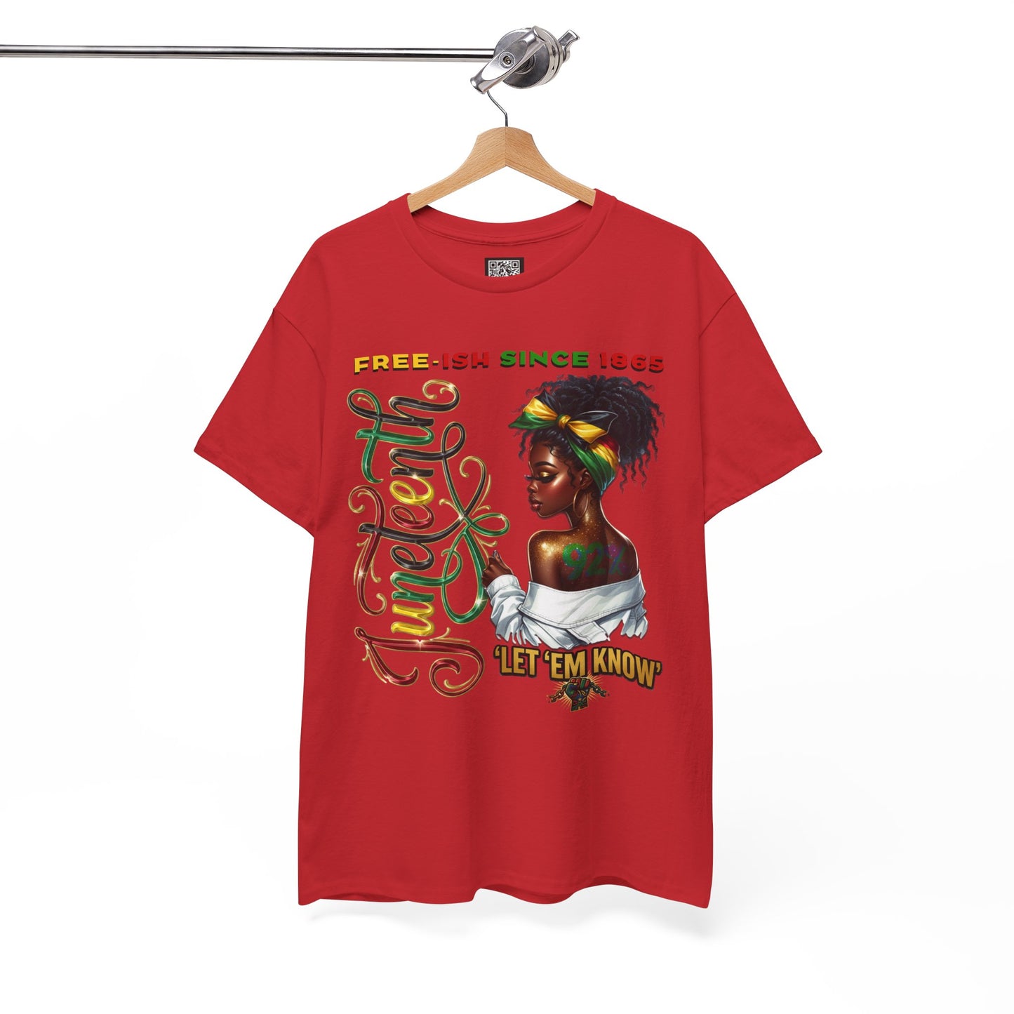 Juneteenth Celebration T-Shirt — 'Juneteenth Let 'Em Know' African American Heritage Tee