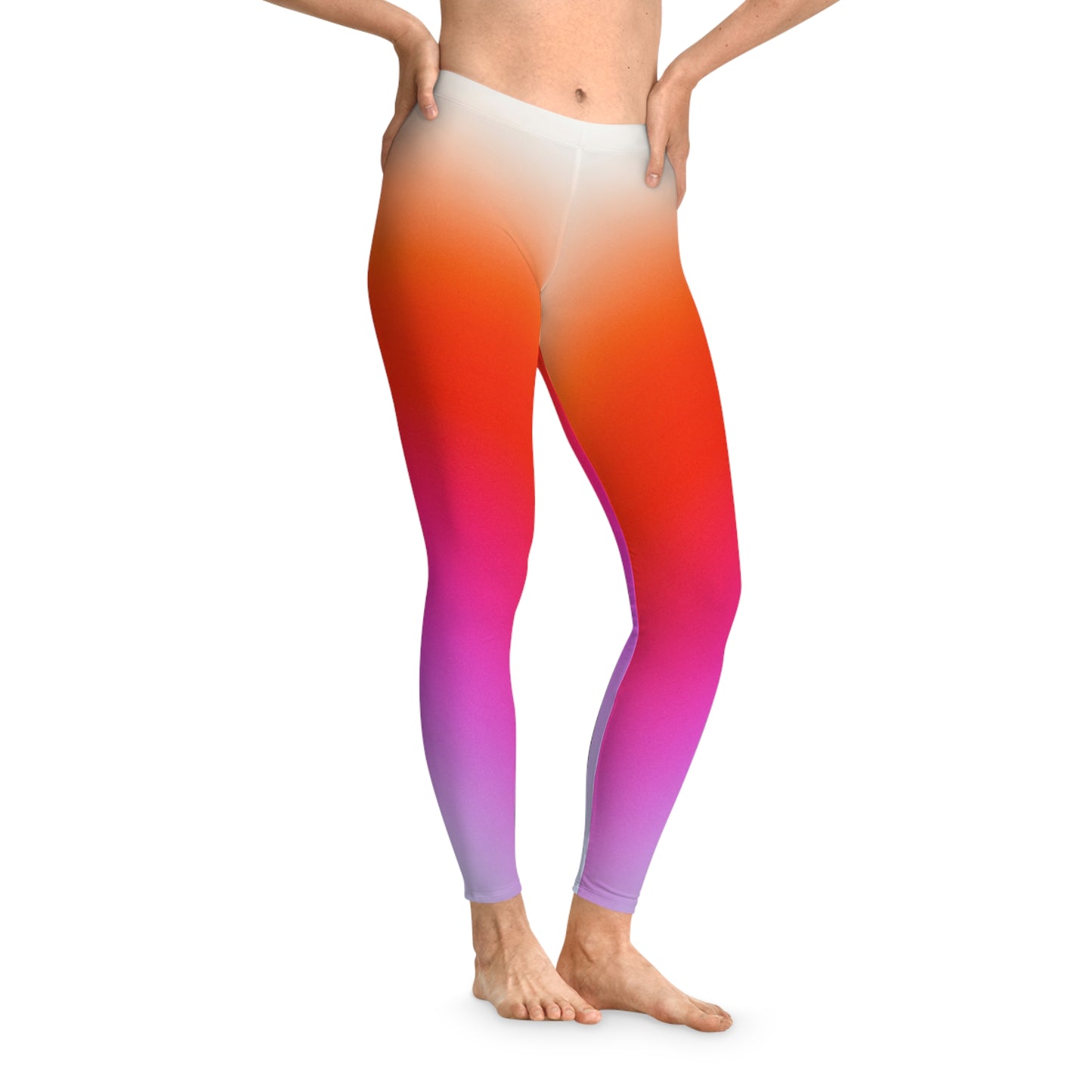 Vibrant Gradient Leggings, Yoga Pants, Athletic Wear, Comfortable Activewear, Gradient Fashion Leggings, Activewear Apparel for Women