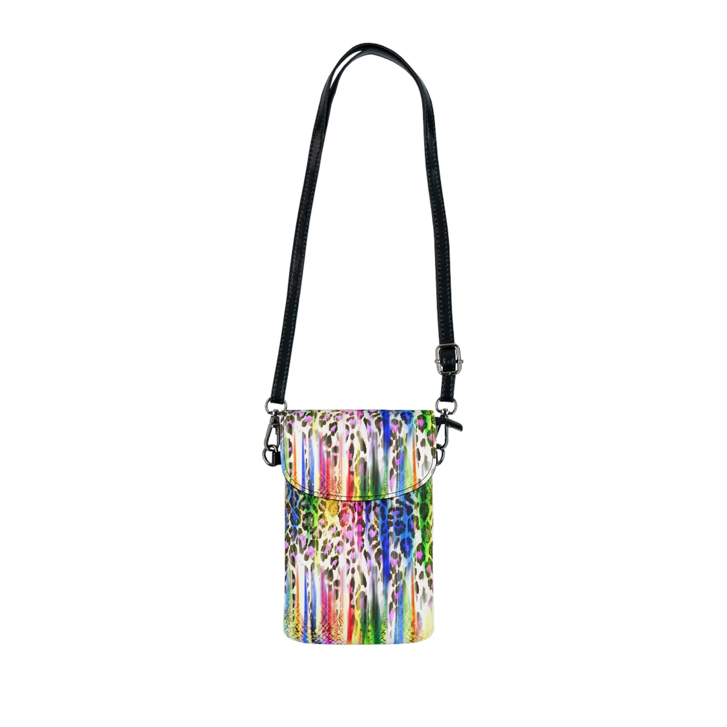 Colorful Animal Print Small Cell Phone Wallet - Stylish Crossbody Pouch for Everyday Use, Animal Print Crossbody Cellphone Case