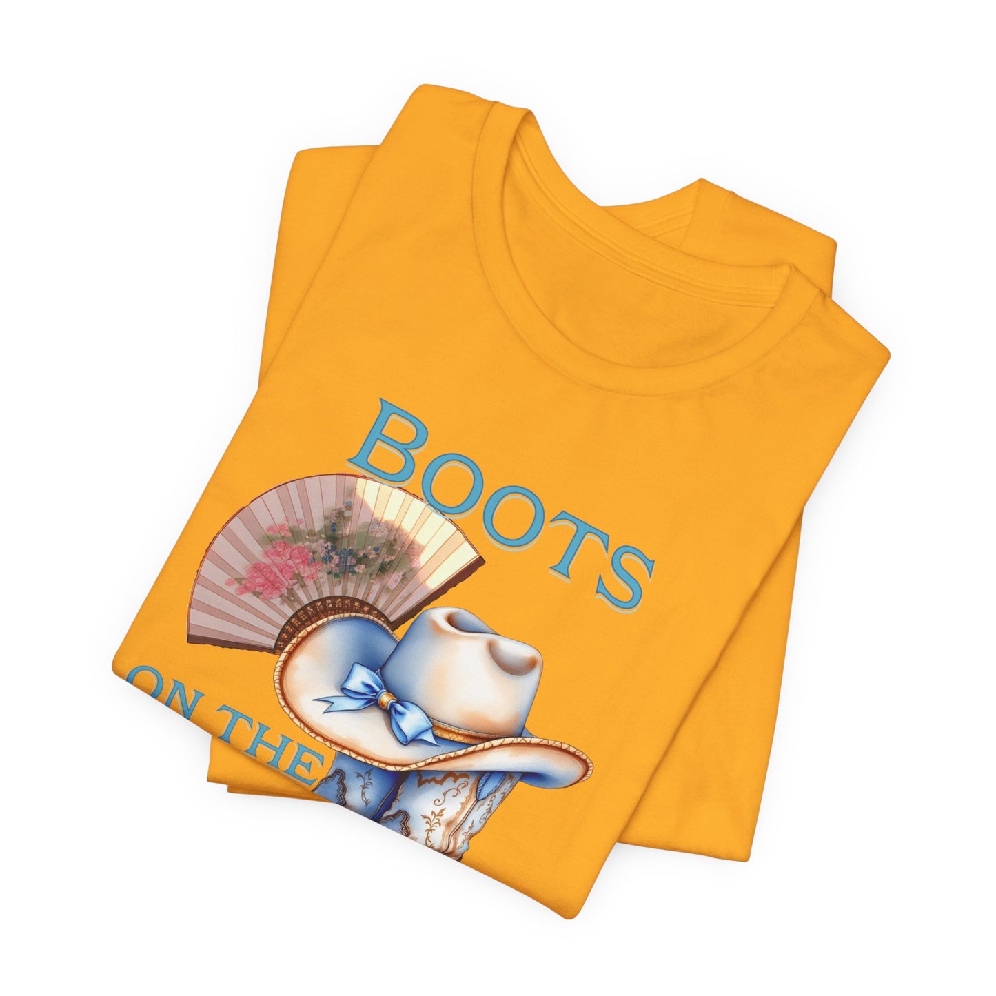 Cowboy Boots Graphic Tee - "Boots on the Ground" Inspired Design, Unisex Shirt for Men and Women, Country Music Lover Tees