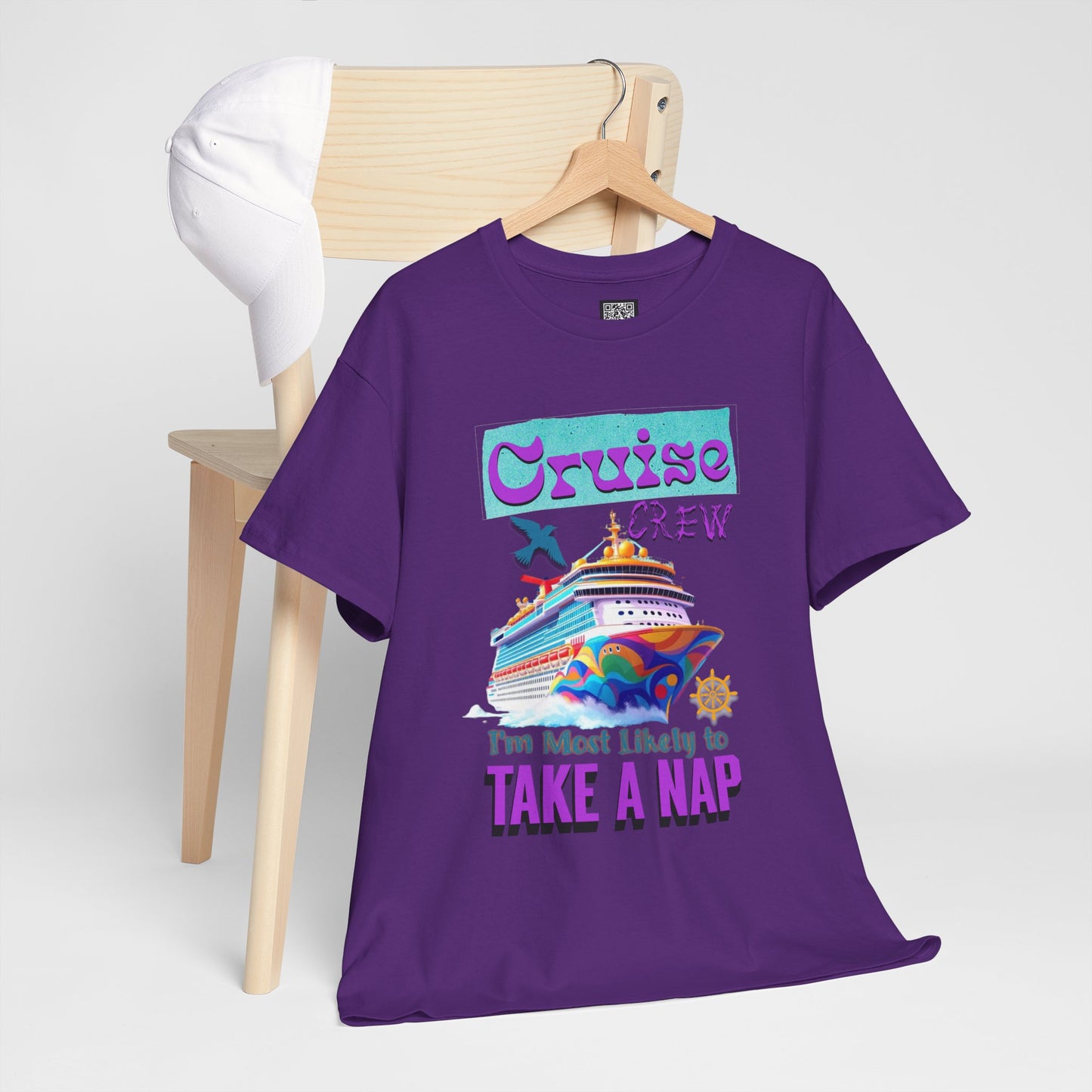 Cruise Crew Nap Tee, Unisex Cotton Shirt, Fun Cruise Vacation Apparel, Cruising Nautical Gift, Group Travel Outfit, Fun Cruise Shirt