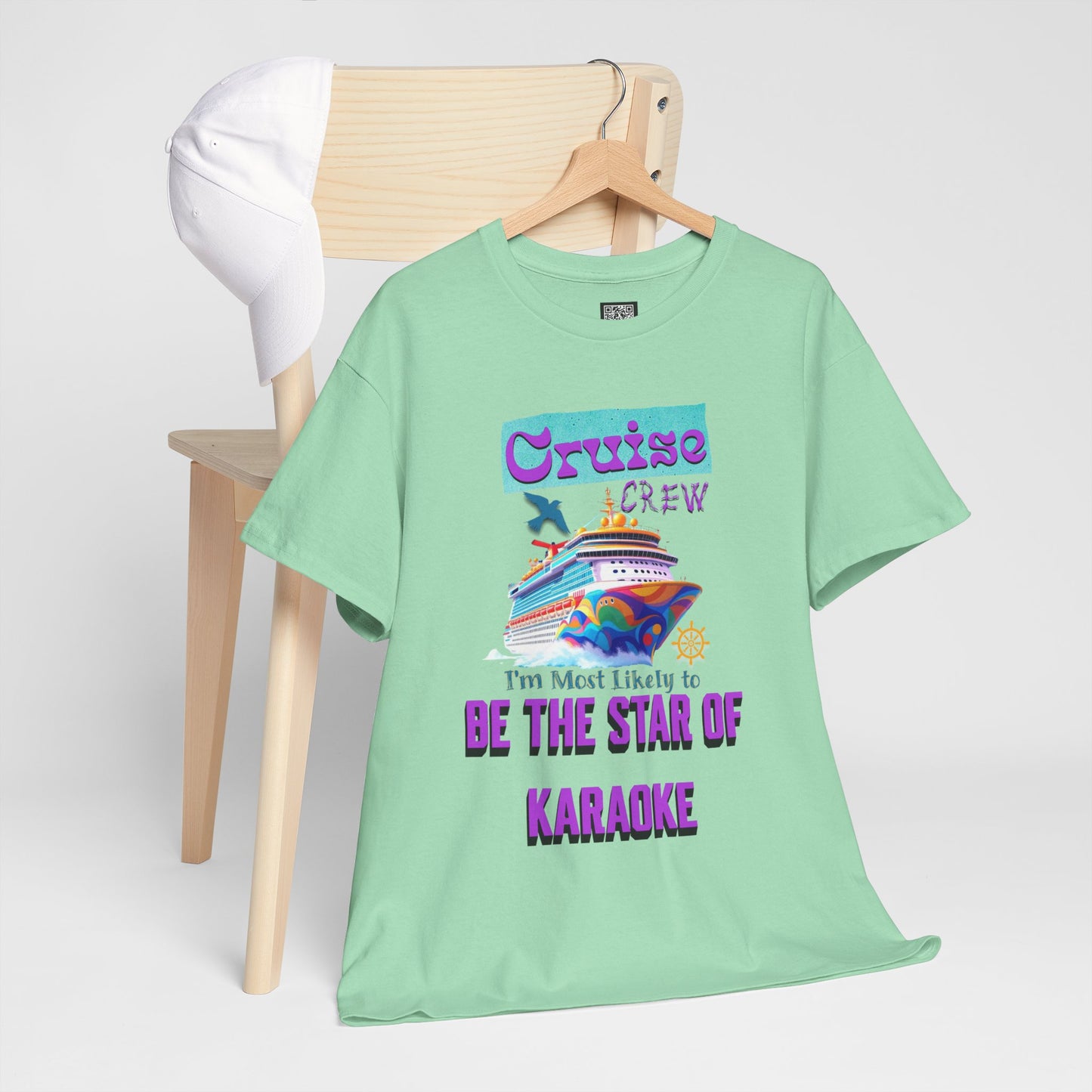 Cruising Karaoke Unisex Tee - Fun Cruise Travel Shirt, Cruise Vacation Outfit, Cruise Summer Party Gear, Gift for Cruise Lovers, Funny Shirt