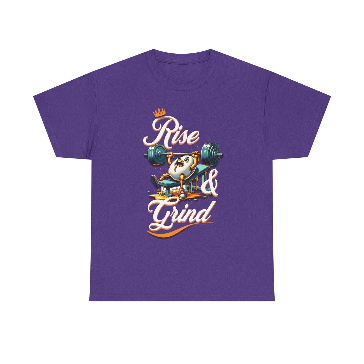 Egg-cellent Grind T-Shirts, Rise & Grind Gym Motivational Unisex Tee, Humorous T-Shirt for Fitness Enthusiasts, Motivational Cute Fitness T-Shirt