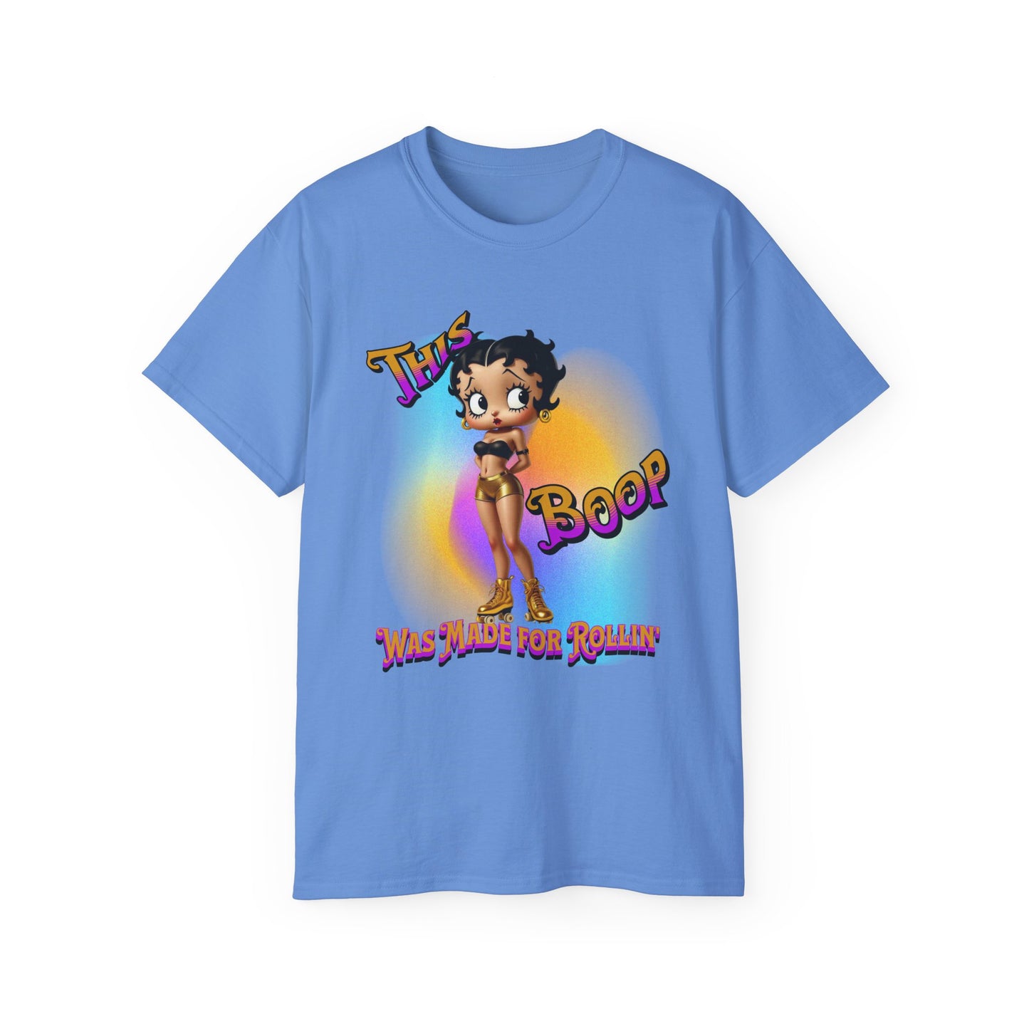 Retro Betty Boop Cartoon Tee, Fun Skater Themed T-Shirt, Vintage Skater Girl Shirt, Casual Wear, Betty Boop Design, Perfect Gift for Skater Fans