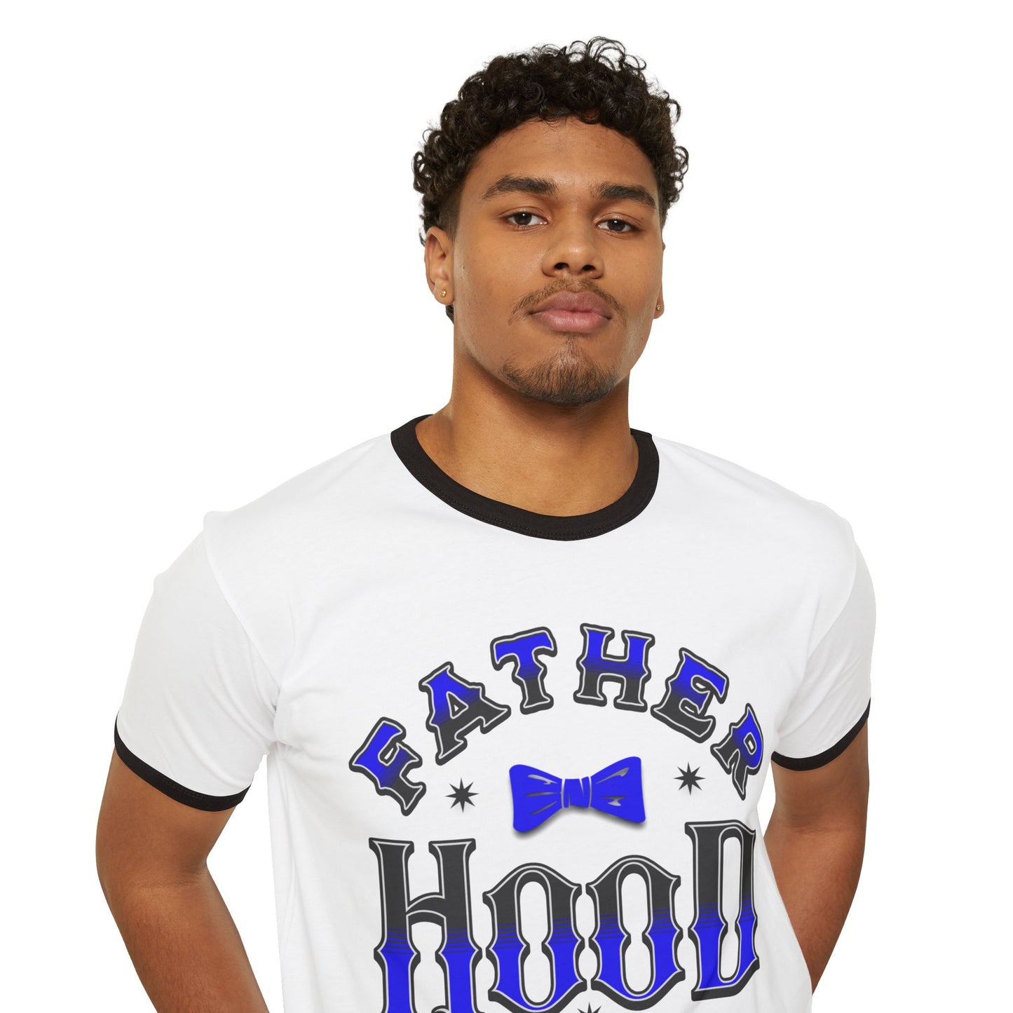 Fatherhood Unisex Cotton Ringer T-Shirt | Cool Dad Tee, Gift for New Dads, Father's Day Shirt, Dad Life Apparel, Casual Wear