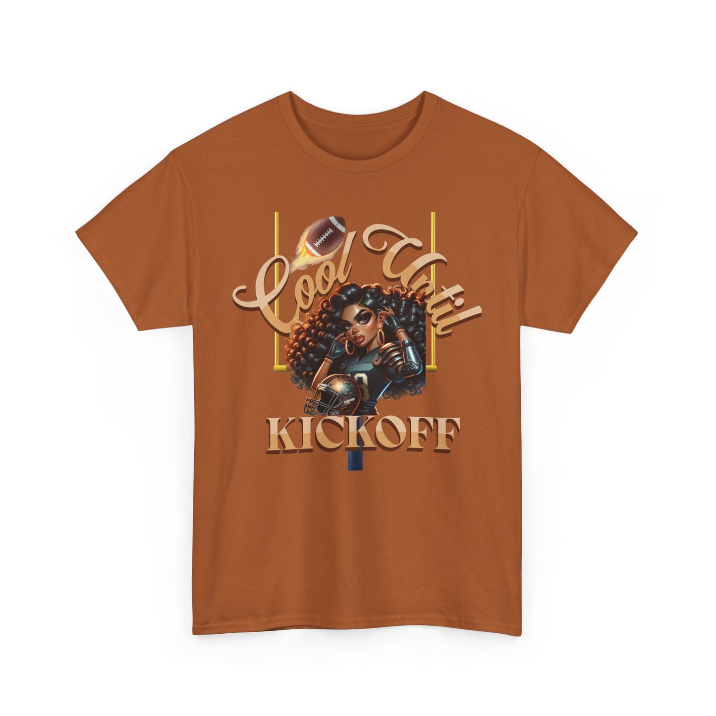 Cool Vibes Kickoff T-Shirt, Game Day Tee, Chic Football Apparel, Football Girl Shirt, Woman Glam Football Shirt, Cute Football Tees, Football Shirts