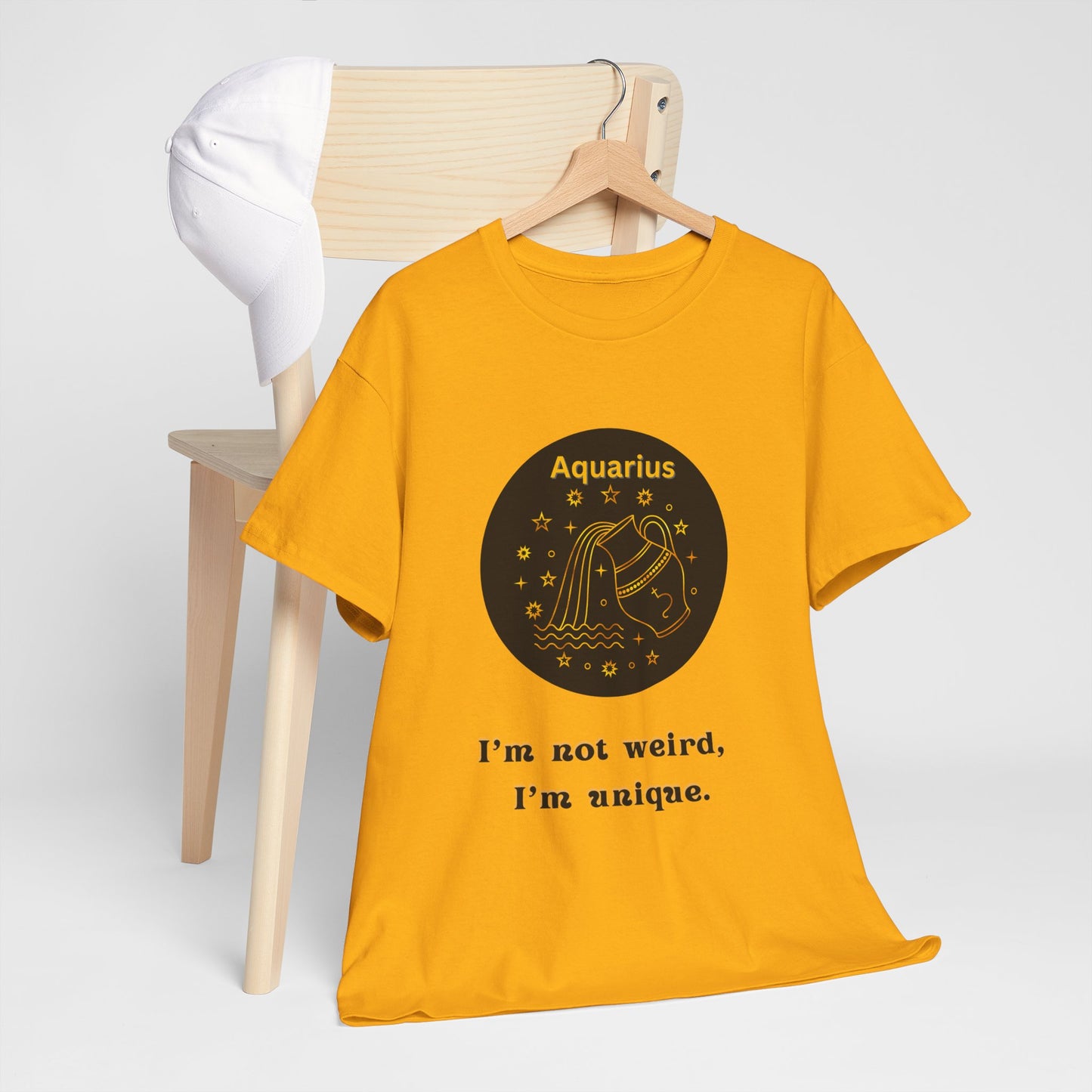 Aquarius T-Shirt, Aquarius Horoscope Gifts, Birth Month Gifts, Zodiac Sign T-Shirt Gifts, Astrology T-Shirt, Unisex Heavy Cotton Tee