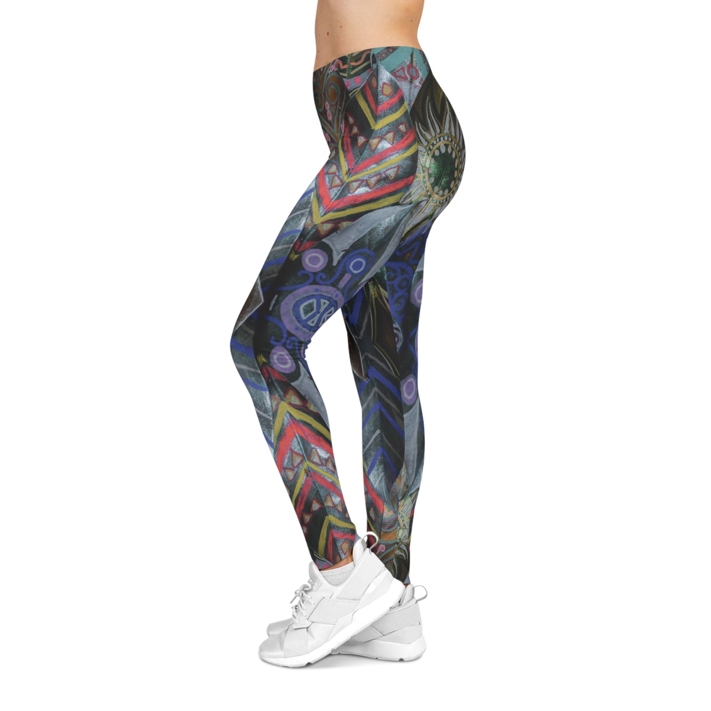 Bohemian Kaleidoscope Leggings — Vibrant BoHo Yoga Tights