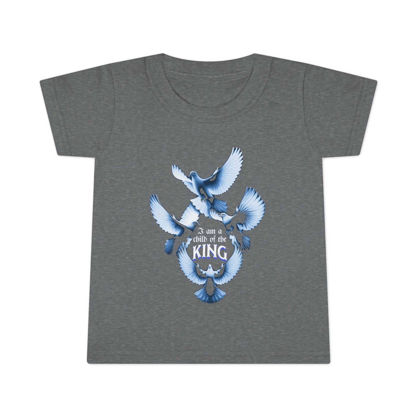 Toddler T-Shirt - "I Am a Child of the King" - Inspirational Tees for Toddlers, Religious T-Shirts for Infants and Toddlers