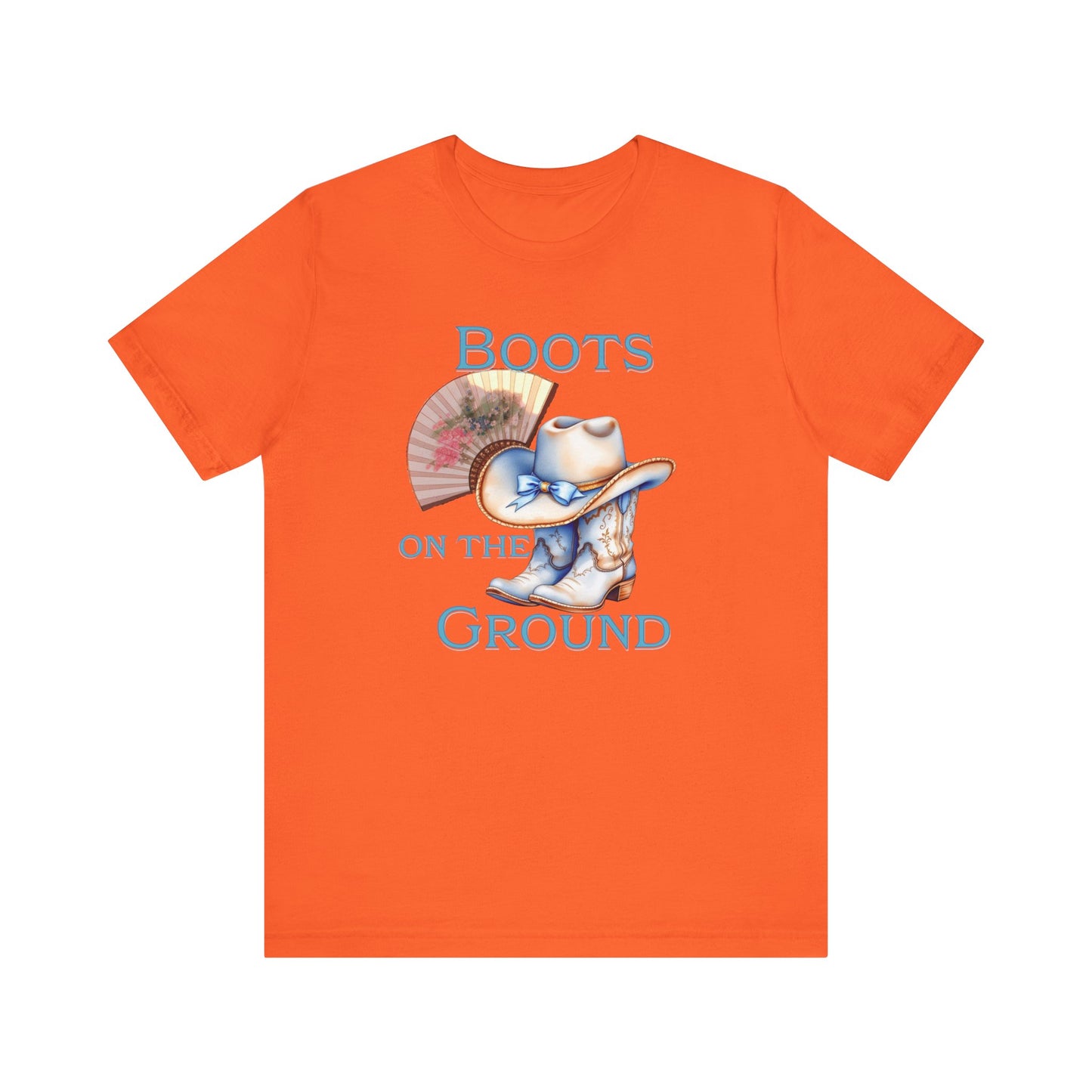 Cowboy Boots Graphic Tee - "Boots on the Ground" Inspired Design, Unisex Shirt for Men and Women, Country Music Lover Tees