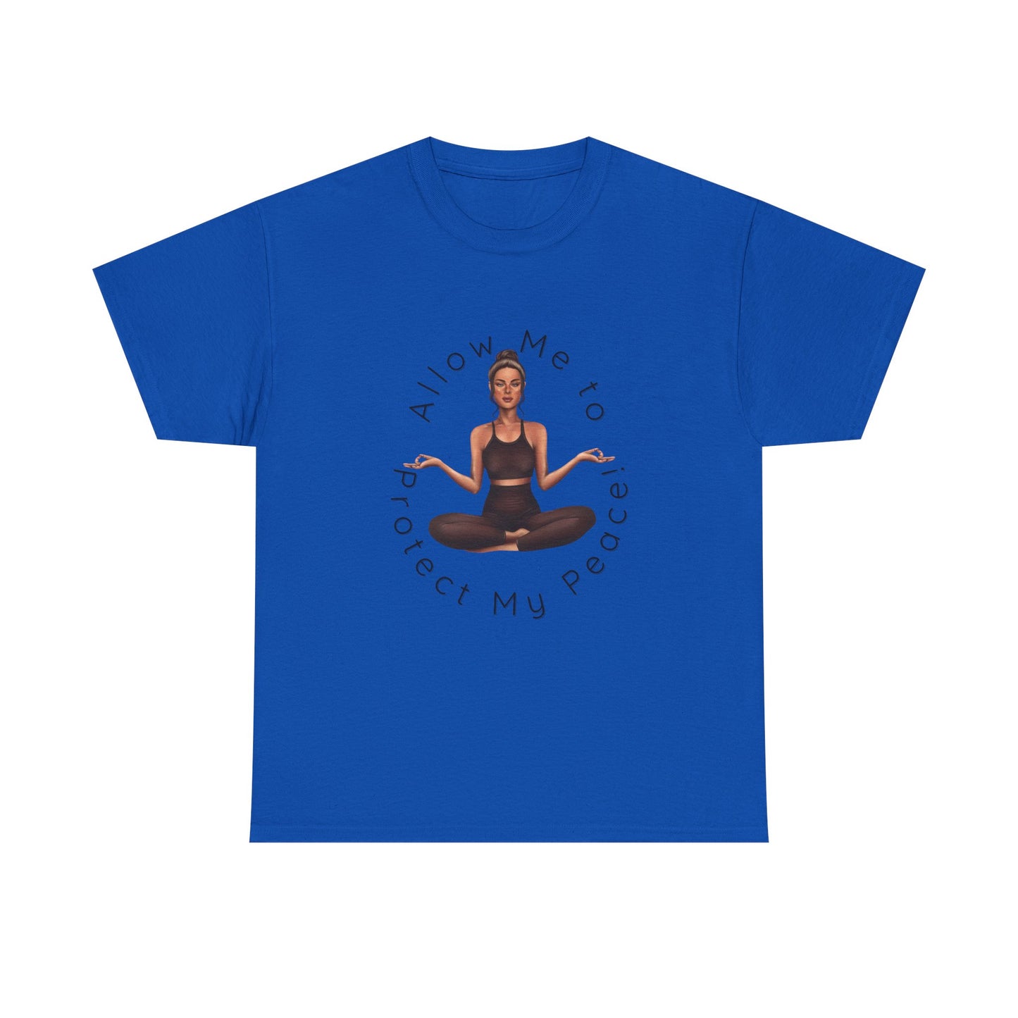Protect My Peace Yoga Art, Serenity Yoga T-Shirt, Yoga Instructor Shirt, T-Shirt Gift for Yoga Instructor, Gift for Yoga Enthusiast, Fitness Instructor Gift