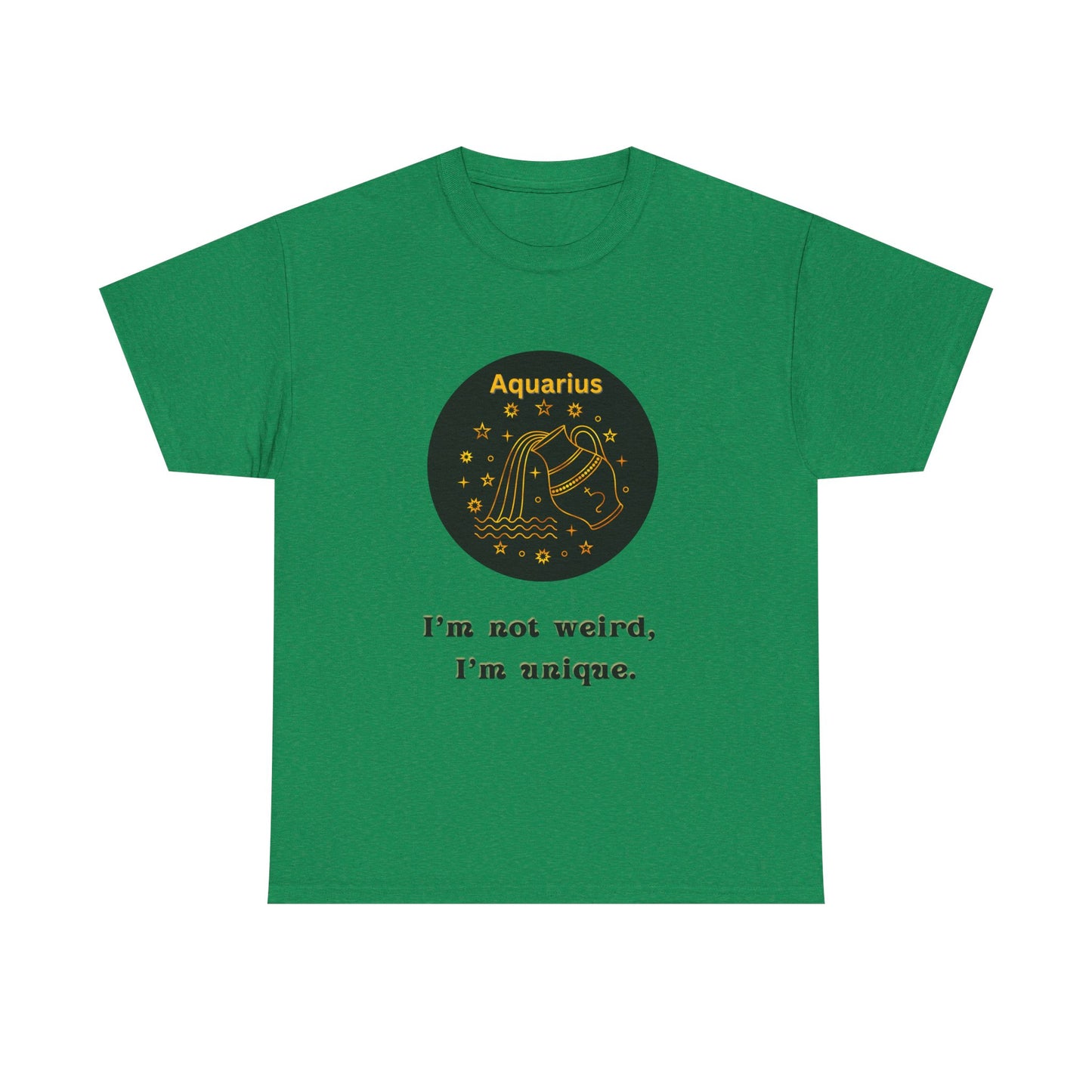 Aquarius T-Shirt, Aquarius Horoscope Gifts, Birth Month Gifts, Zodiac Sign T-Shirt Gifts, Astrology T-Shirt, Unisex Heavy Cotton Tee