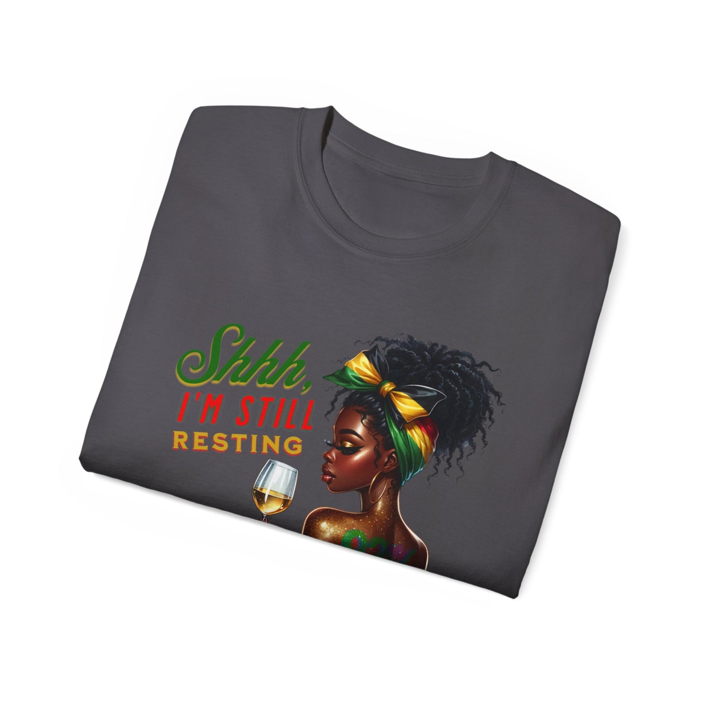 92% Black Women – Shhh, I’m Still Resting Tee, Melanin Magic Shirts, Black Women Empowerment Shirt, Black Excellence Tees, Self-Care & Rest