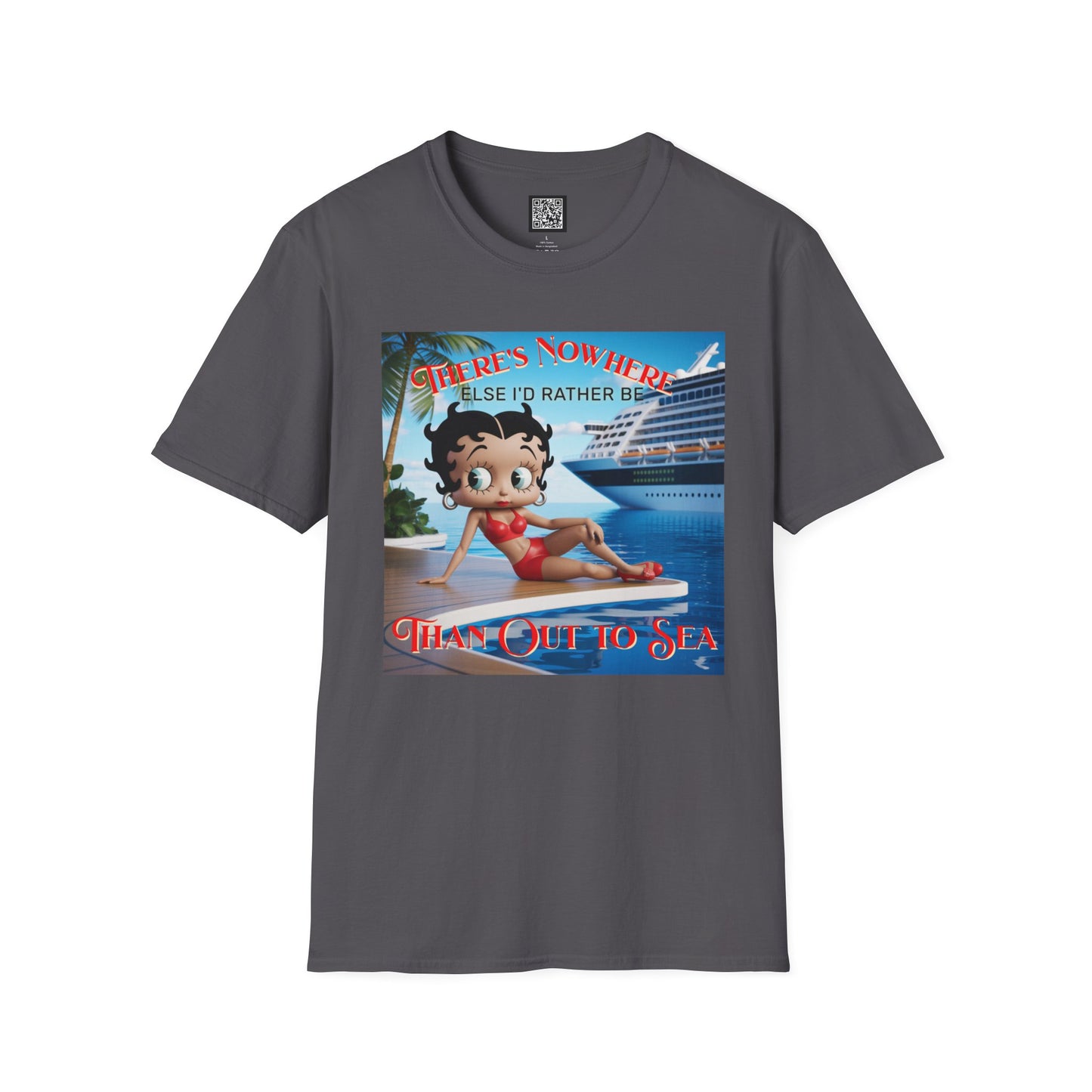 Betty Boop Cruisin' Vintage T-Shirt, Retro Beach Tee, Cute Cruise Themed Summer Fun Shirt, Vacation Outfit, Bettsie Style Clothing