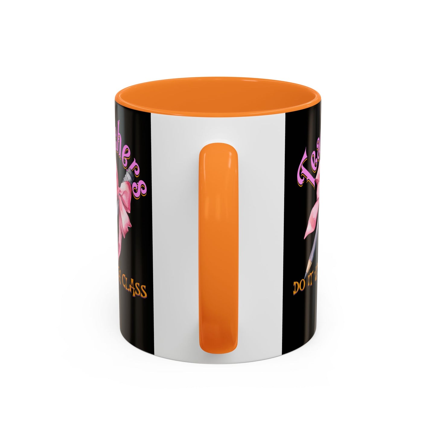 Colorful Mugs (11oz, 15oz), Teacher Appreciation Gift, Cute Gift for Teachers, Coffee Mug for Teachers, Coquette Bow Coffee Mug