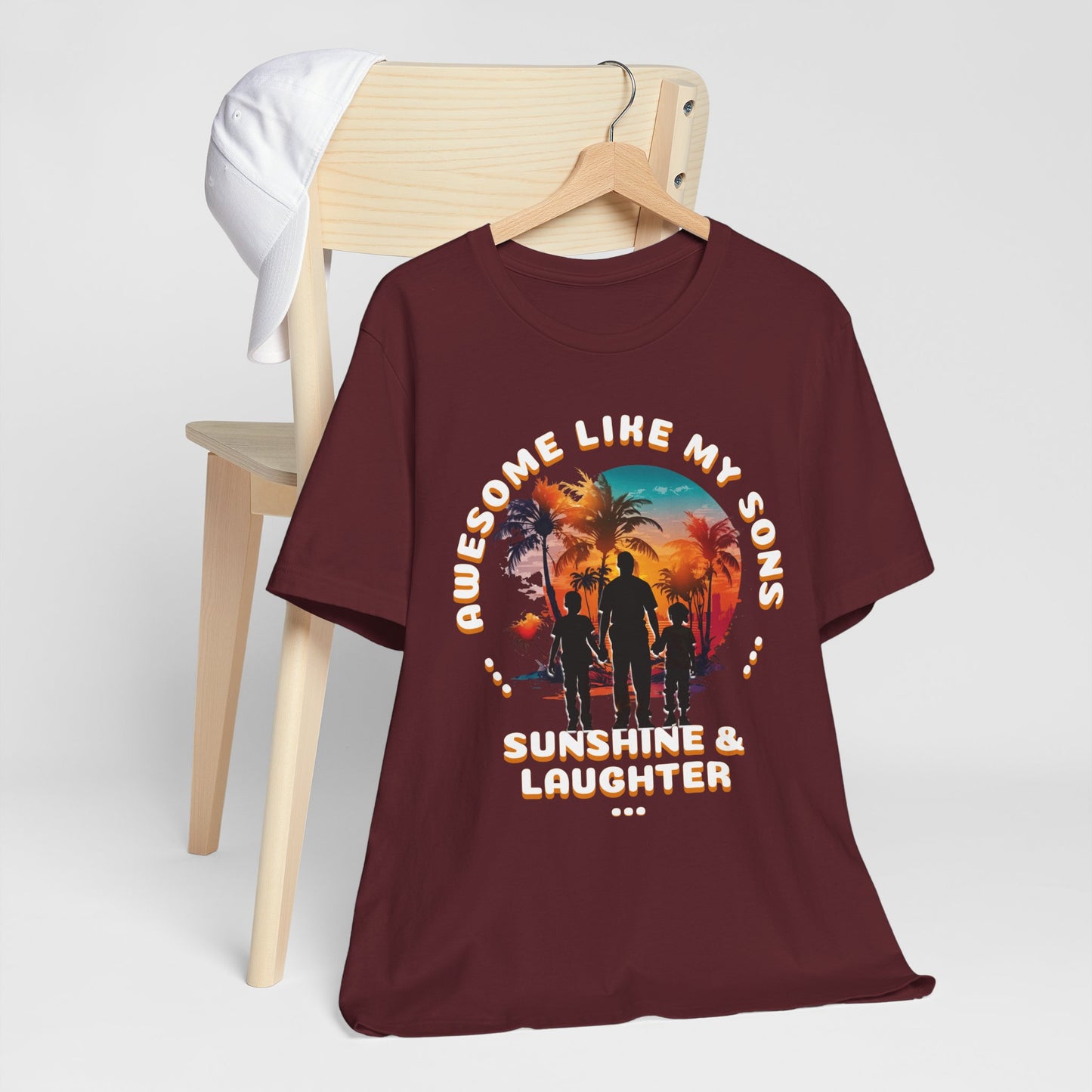 Sunshine & Laughter Tee - Unisex Jersey Short Sleeve Shirt, Gift for Parents, Summer Vibe T-Shirt, Family Trip Shirt, Vacation Apparel