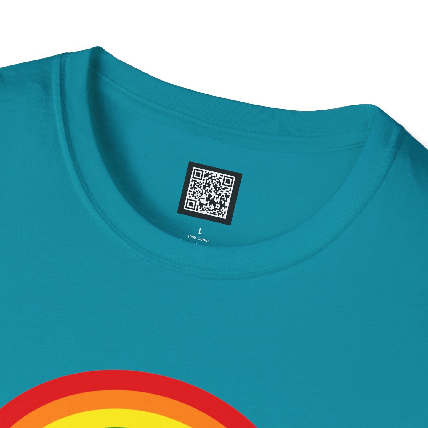Rainbow Diversity Unisex Softstyle T-Shirt, LGBTQ+ Pride Apparel, WEHO Inclusive Gift, Casual Wear, Colorful Tee for Pride Celebrations