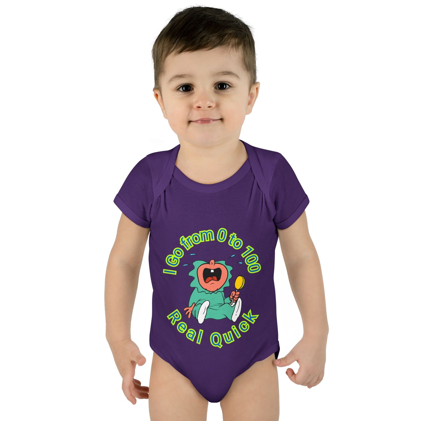 Funny Baby Onesies from 0 to 24 Months, Cute Colorful Baby Onesies for Boy or Girl, From 0 to 100 Real Quick, Newborn Baby Shower Gifts