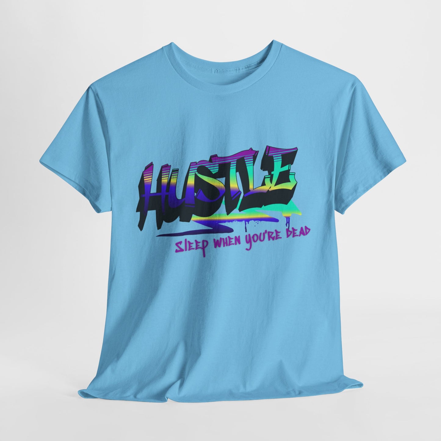 Hustle Hard - Vibrant Graffiti Design, Graffiti-Inspired Art, Motivational Merchandise, Entrepreneur Lifestyle Apparel, Unisex Motivational Gift
