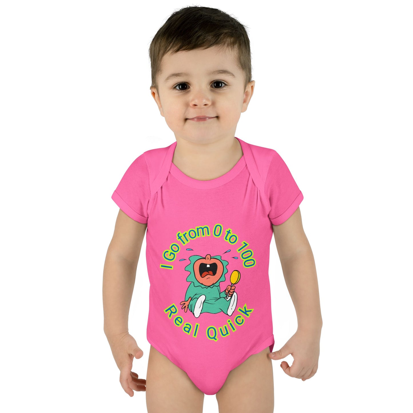 Funny Baby Onesies from 0 to 24 Months, Cute Colorful Baby Onesies for Boy or Girl, From 0 to 100 Real Quick, Newborn Baby Shower Gifts