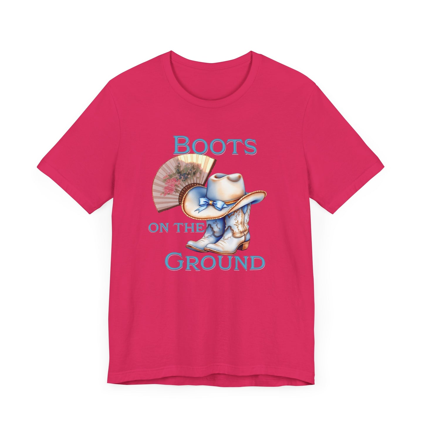 Cowboy Boots Graphic Tee - "Boots on the Ground" Inspired Design, Unisex Shirt for Men and Women, Country Music Lover Tees