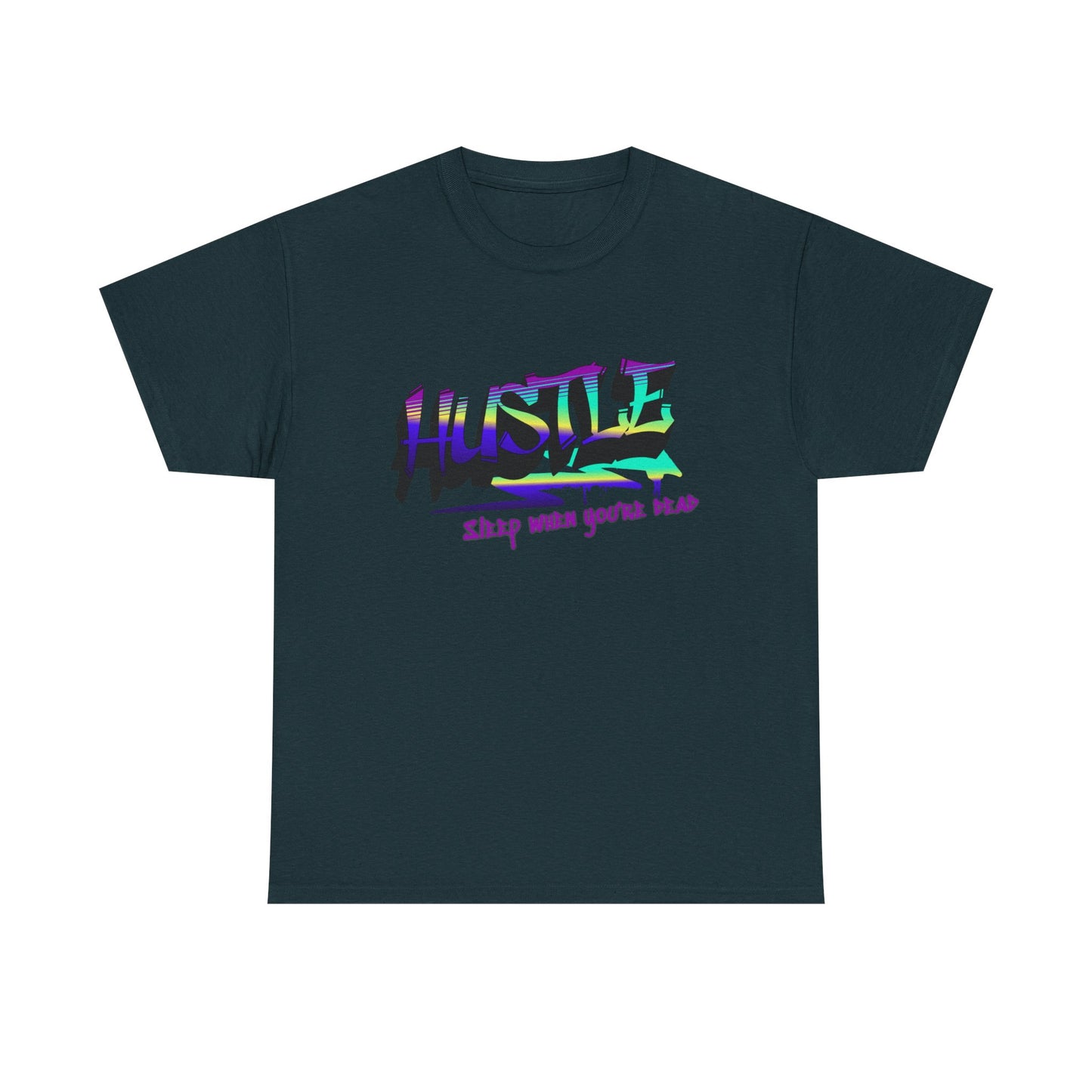 Hustle Hard - Vibrant Graffiti Design, Graffiti-Inspired Art, Motivational Merchandise, Entrepreneur Lifestyle Apparel, Unisex Motivational Gift
