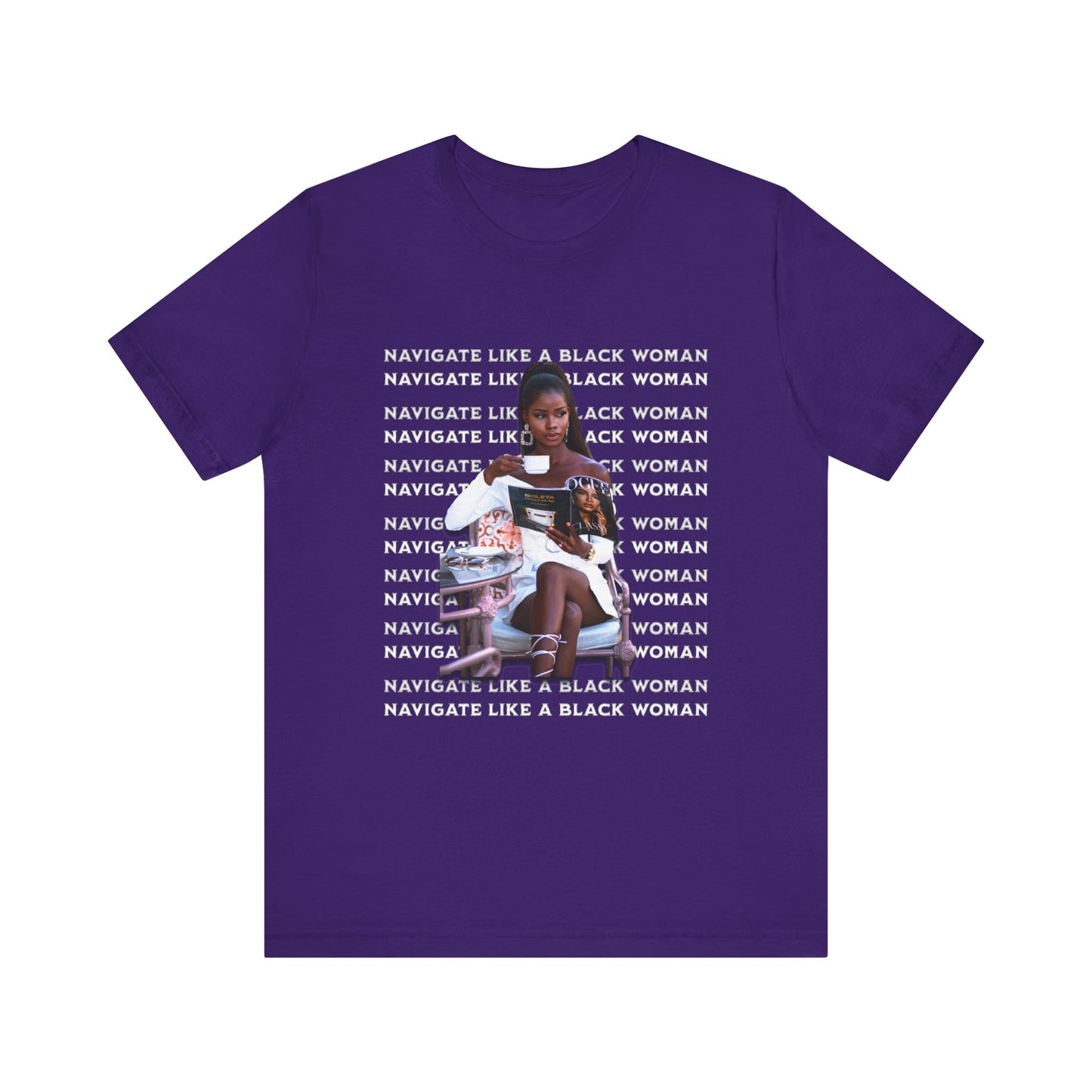 Navigate Like a Black Woman, Black Woman Shirt, 92% Black Woman Club, Black Girl Magic T-Shirts, Black History Month Shirts for Women