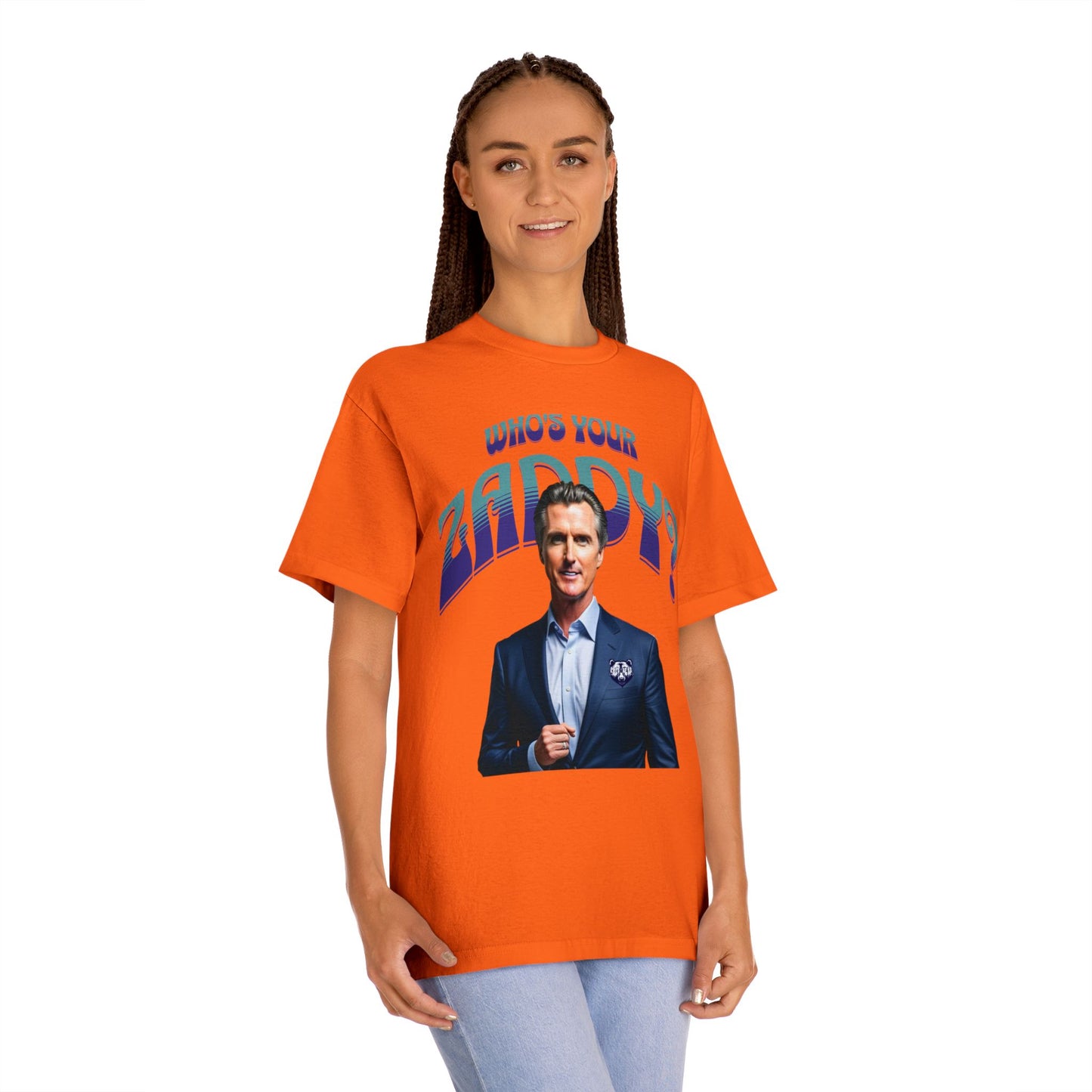 Who's Your Daddy? Funny Classic Tee, Funny Zaddy Gift, Gavon Newsome Tee Shirt, Dad Humor Apparel, Trendy Gavon T-Shirt, Political Tees