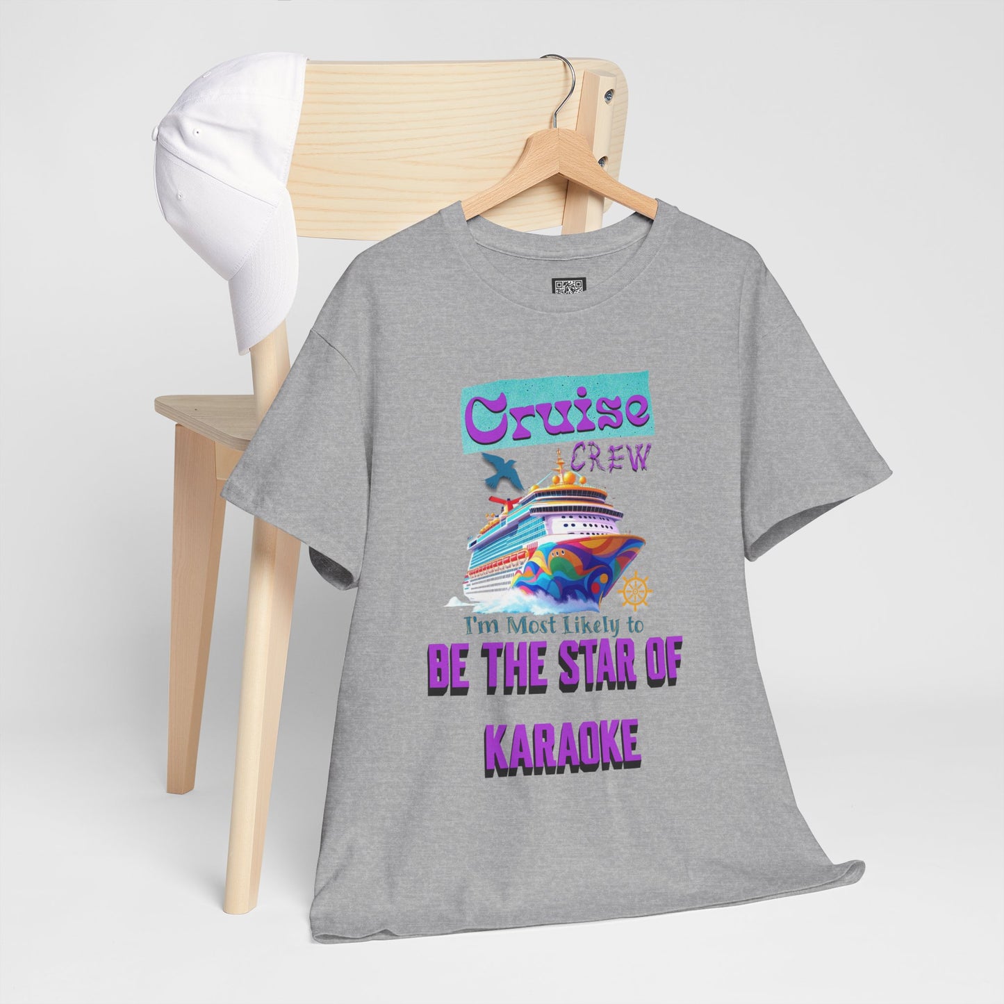 Cruising Karaoke Unisex Tee - Fun Cruise Travel Shirt, Cruise Vacation Outfit, Cruise Summer Party Gear, Gift for Cruise Lovers, Funny Shirt