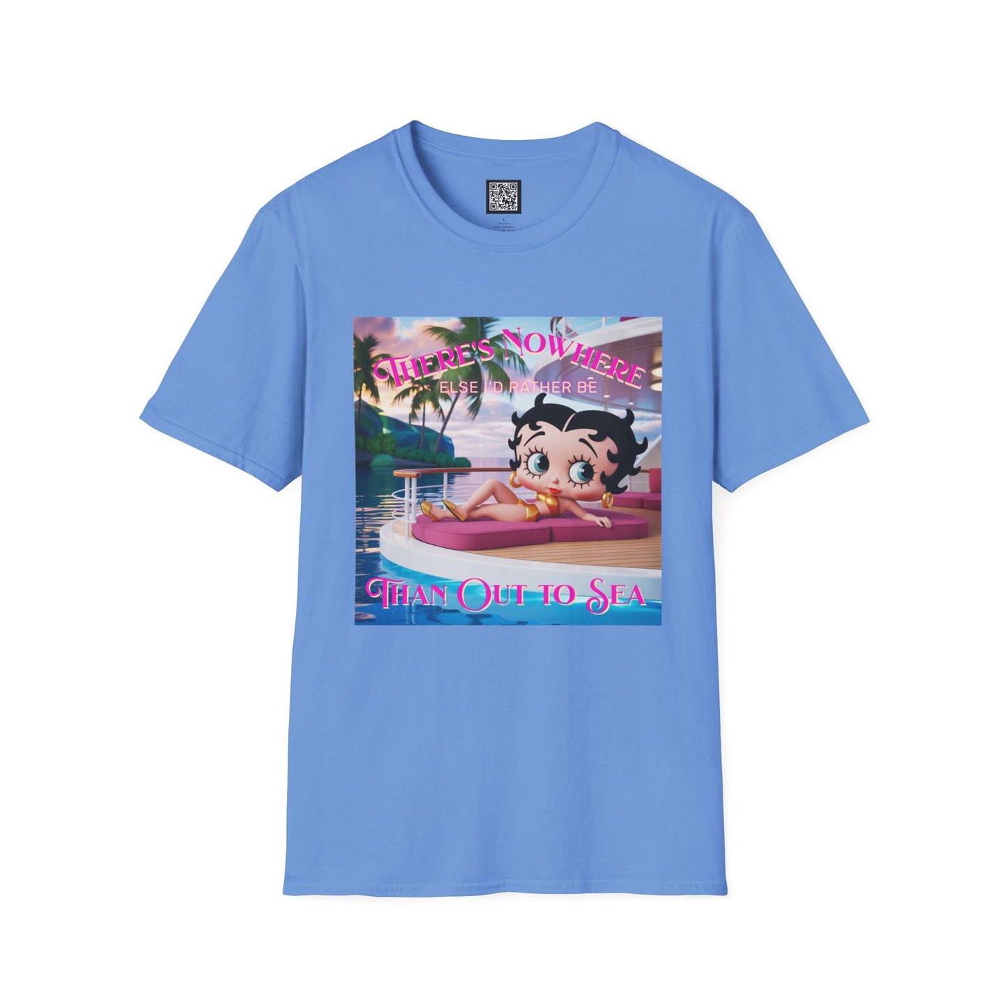 Betty Boop Tropical Unisex T-Shirt, Beach Lover Tee, Summer Vibes Shirt, Retro Cartoon Apparel, Gifts for Her, Fun Vacation Top