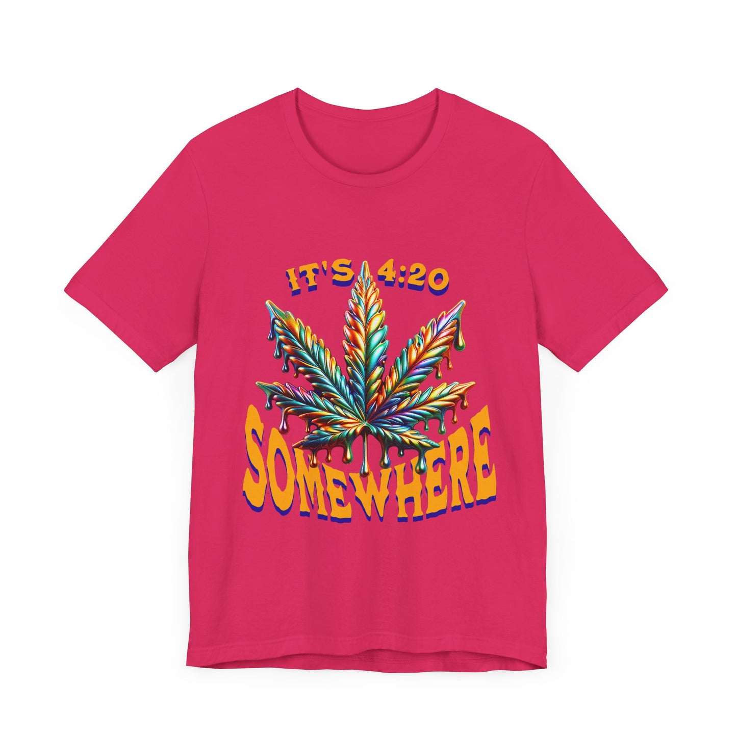 It's 420 Somewhere T-Shirt, Funny Marijuana Shirt, Cannabis Lifestyle Shirts, Funny Stoner Shirt, Cannabis Leaf T-Shirts, 420-Friendly Fashion