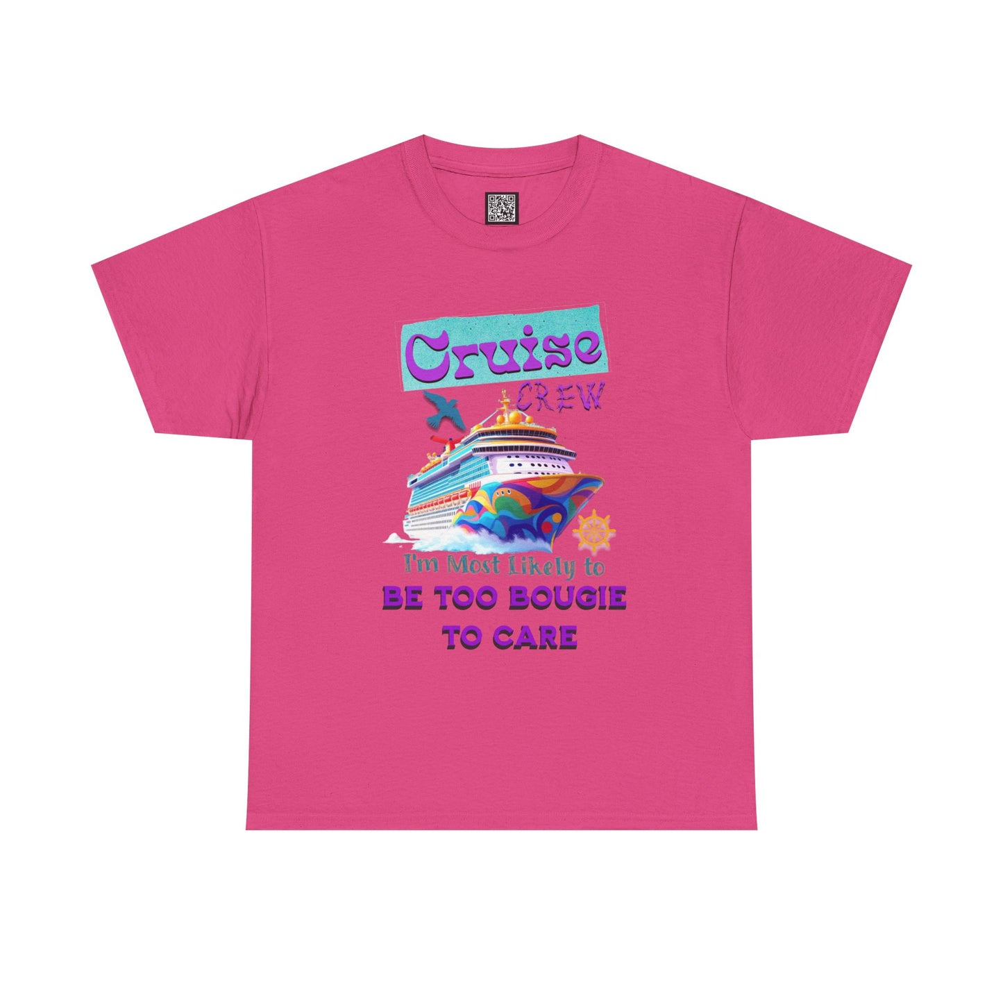 Cruise Crew Tee: Be Too Bougie to Care, Vacation Outfits, Nautical Shirt, Travel Gift, Summer Apparel, T-Shirt for the Bougie One