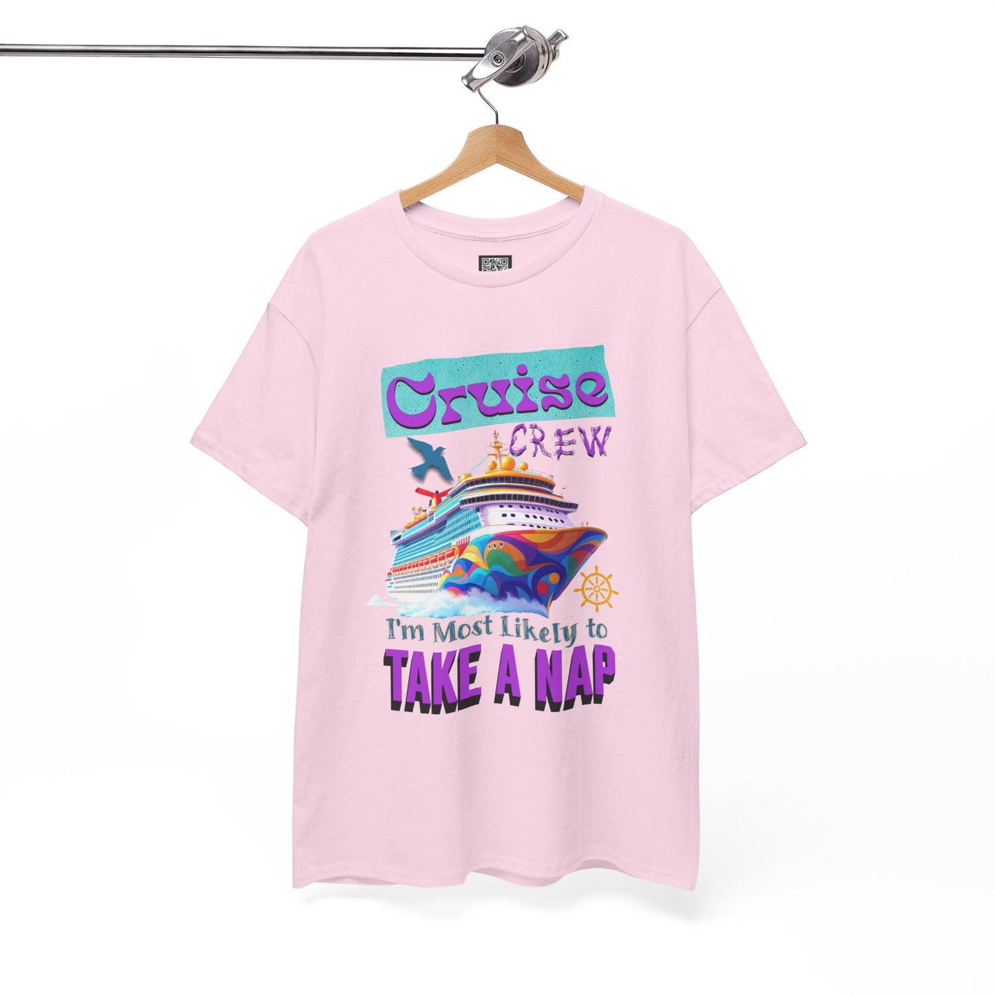 Cruise Crew Nap Tee, Unisex Cotton Shirt, Fun Cruise Vacation Apparel, Cruising Nautical Gift, Group Travel Outfit, Fun Cruise Shirt