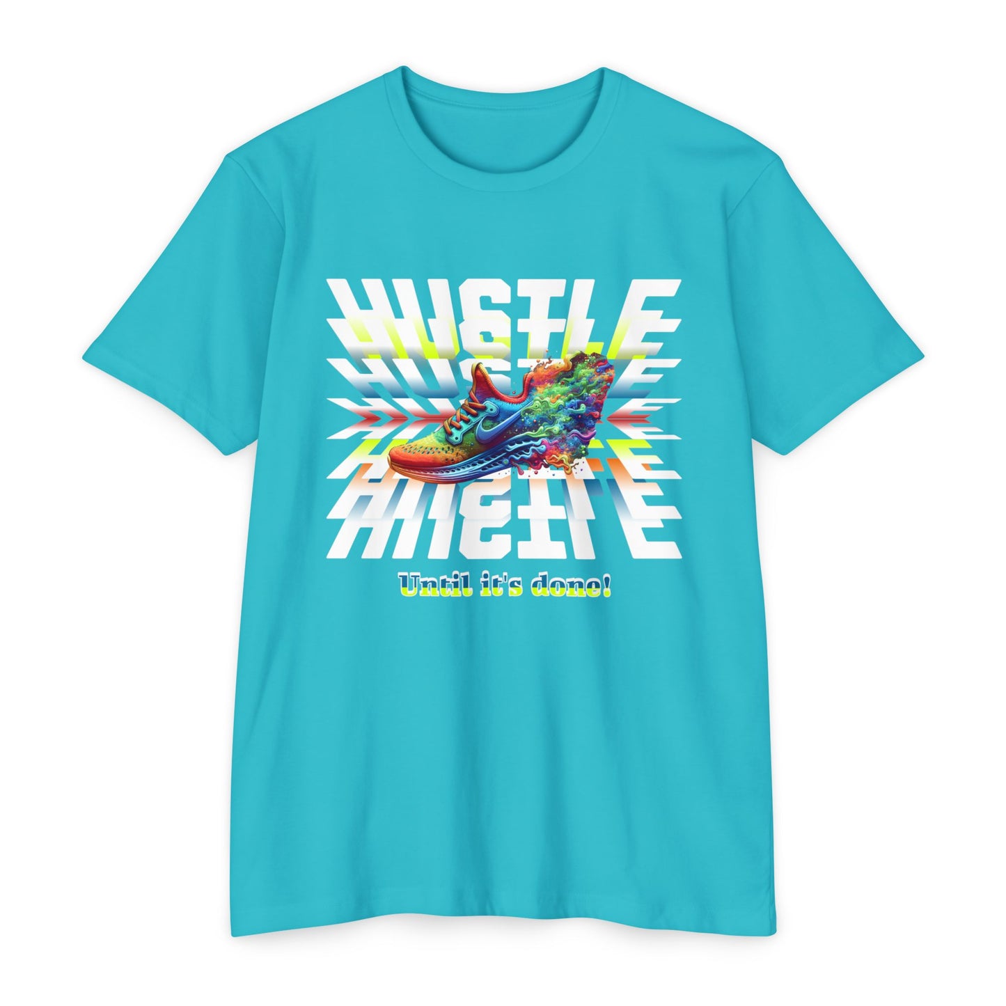 Unisex Motivational Hustle T-Shirt, Never Give Up Shirt, Hustle and Motivate Shirt, Perseverance and Commitment Tees