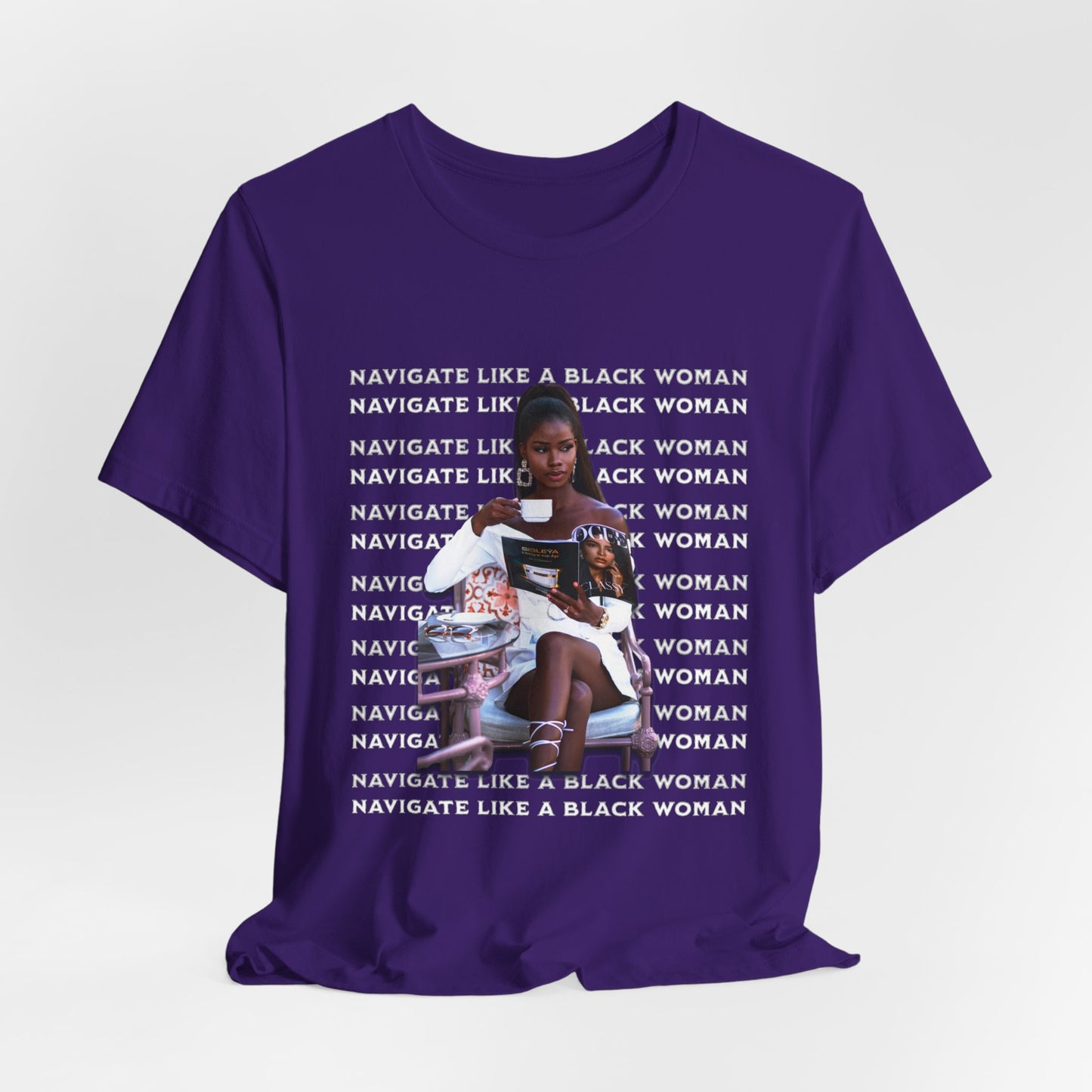 Navigate Like a Black Woman, Black Woman Shirt, 92% Black Woman Club, Black Girl Magic T-Shirts, Black History Month Shirts for Women