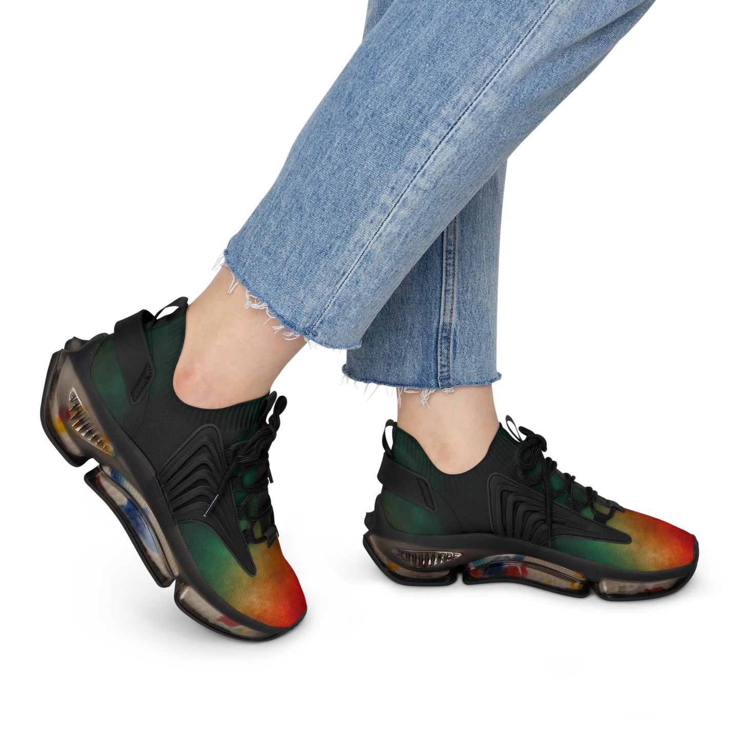 Vibrant Women's Mesh Sneakers, Athletic Shoes, Casual Sneakers, Workout Footwear, Trendy Sneakers for Everyday Wear