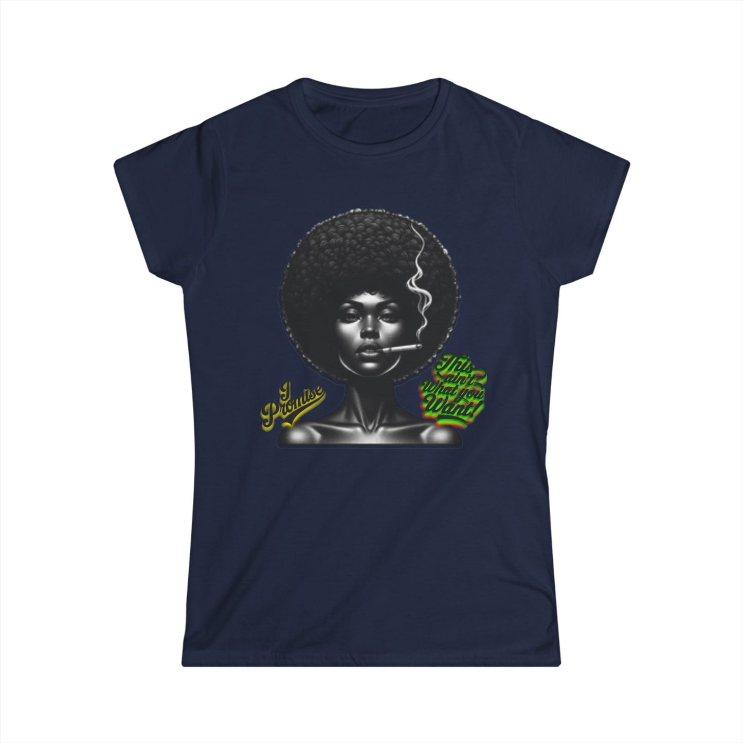 Black Woman Graphic Tee - "I Promise This Ain’t What You Want", Melanin T-Shirts for Black Women, 92% Black Women Shirts, Black Girl Magic Tee