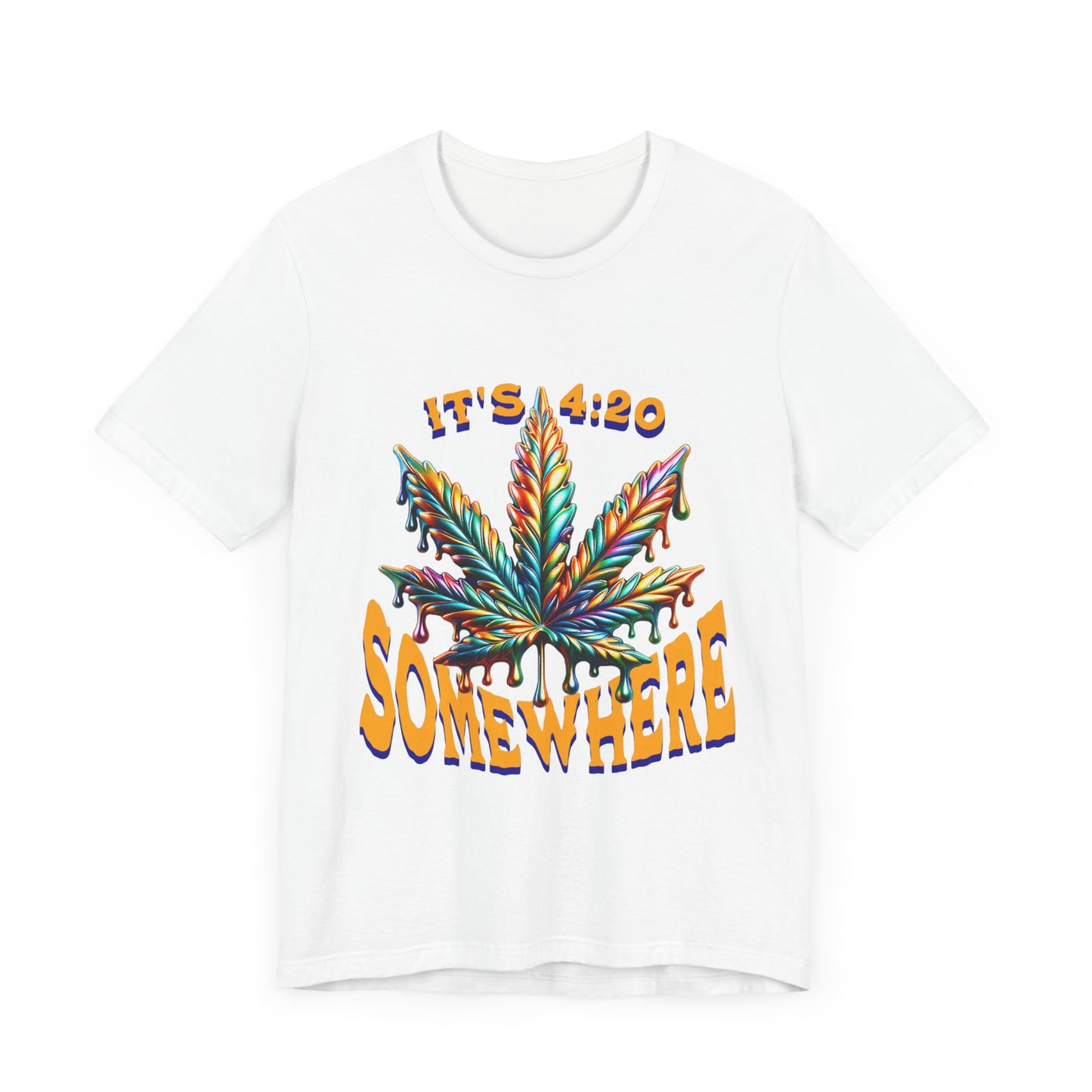 It's 420 Somewhere T-Shirt, Funny Marijuana Shirt, Cannabis Lifestyle Shirts, Funny Stoner Shirt, Cannabis Leaf T-Shirts, 420-Friendly Fashion