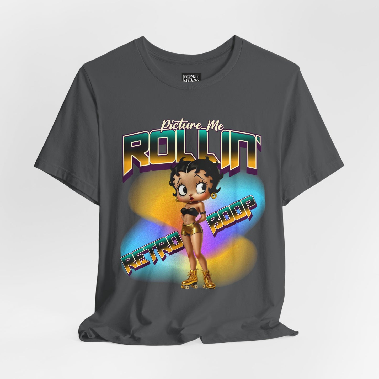 Retro Betty Boop Graphic Tee, Vintage Skater Theme Cartoon Shirt, Fun Skater Girl T-Shirt, Gift for Skater Lovers, 90s Nostalgia Apparel