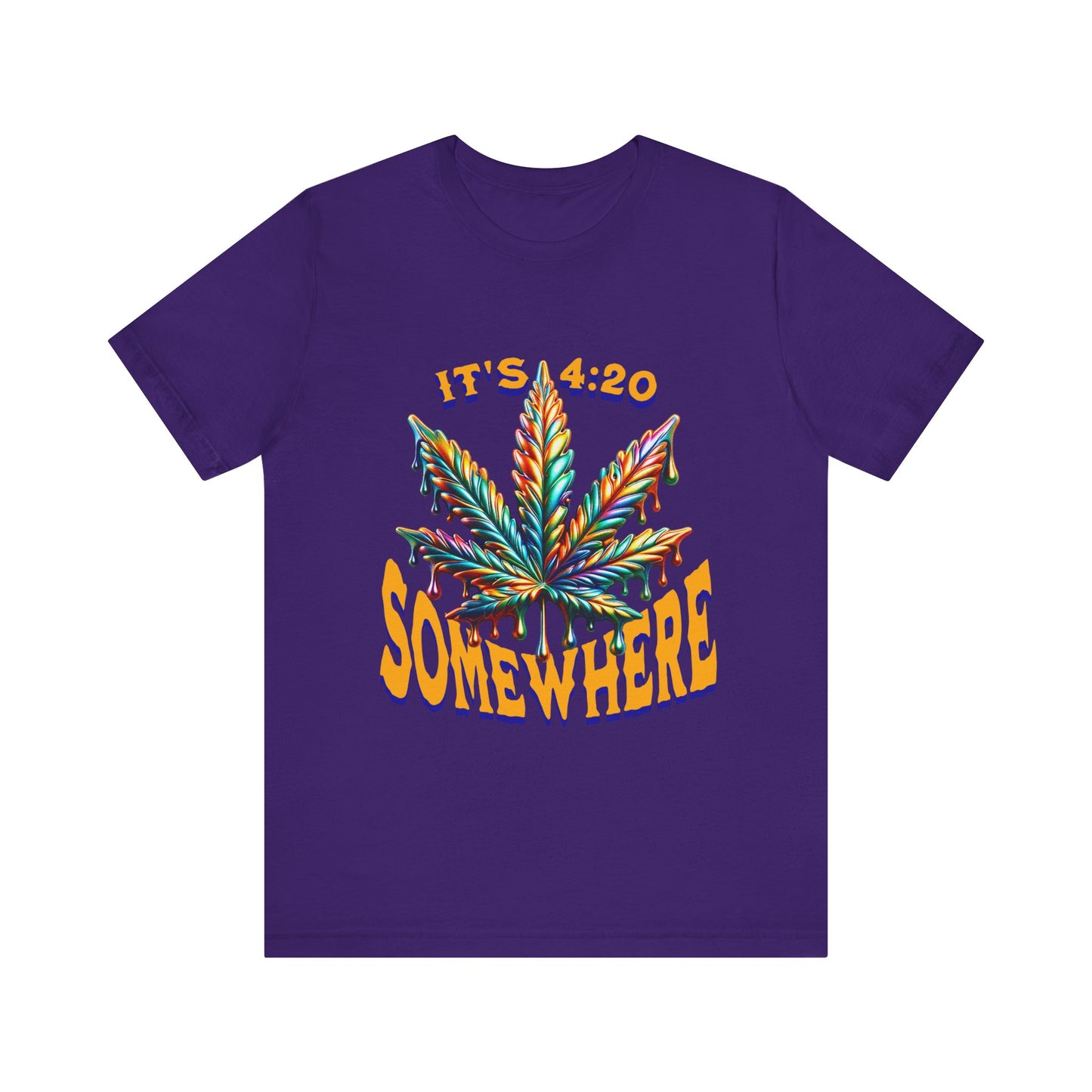 It's 420 Somewhere T-Shirt, Funny Marijuana Shirt, Cannabis Lifestyle Shirts, Funny Stoner Shirt, Cannabis Leaf T-Shirts, 420-Friendly Fashion