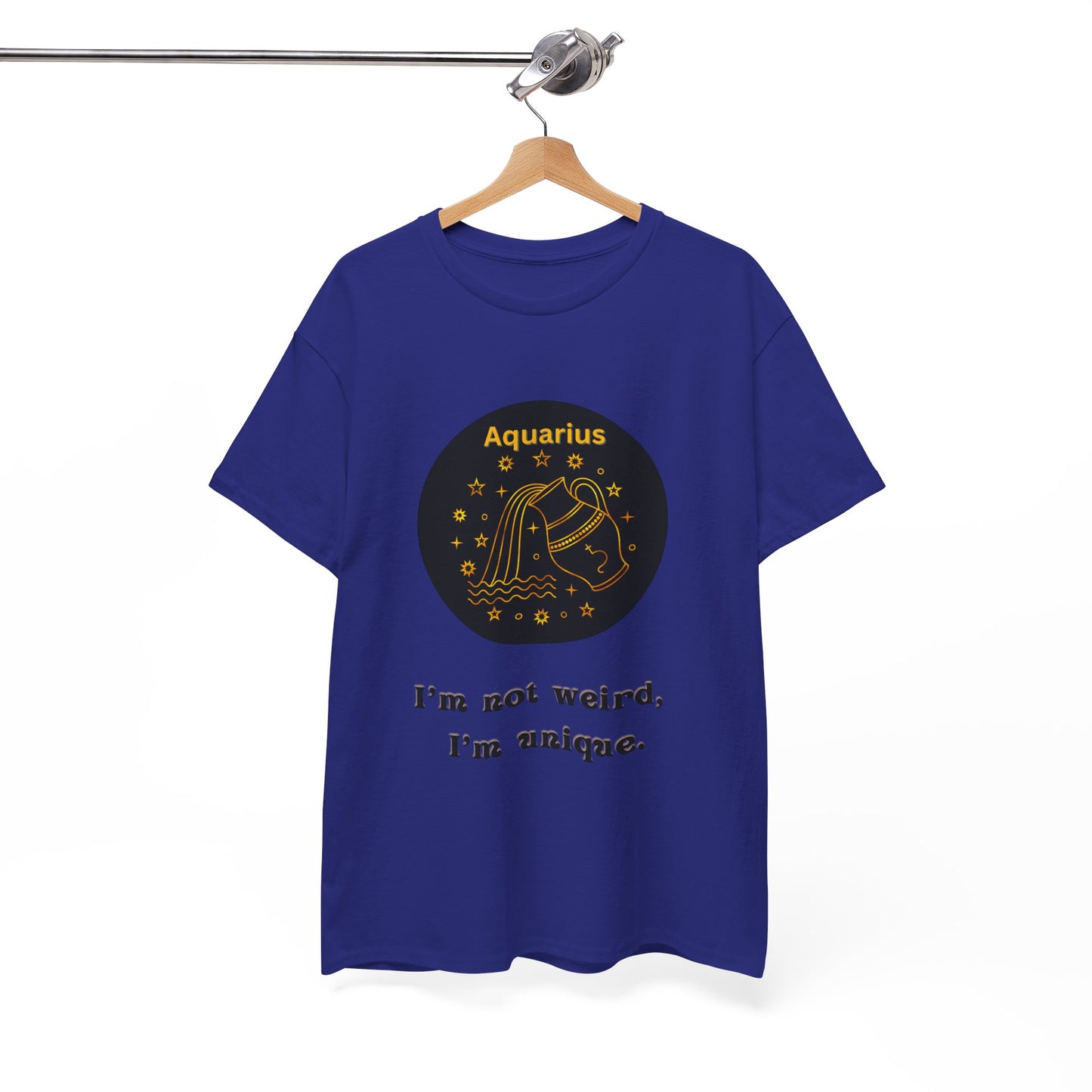 Aquarius T-Shirt, Aquarius Horoscope Gifts, Birth Month Gifts, Zodiac Sign T-Shirt Gifts, Astrology T-Shirt, Unisex Heavy Cotton Tee