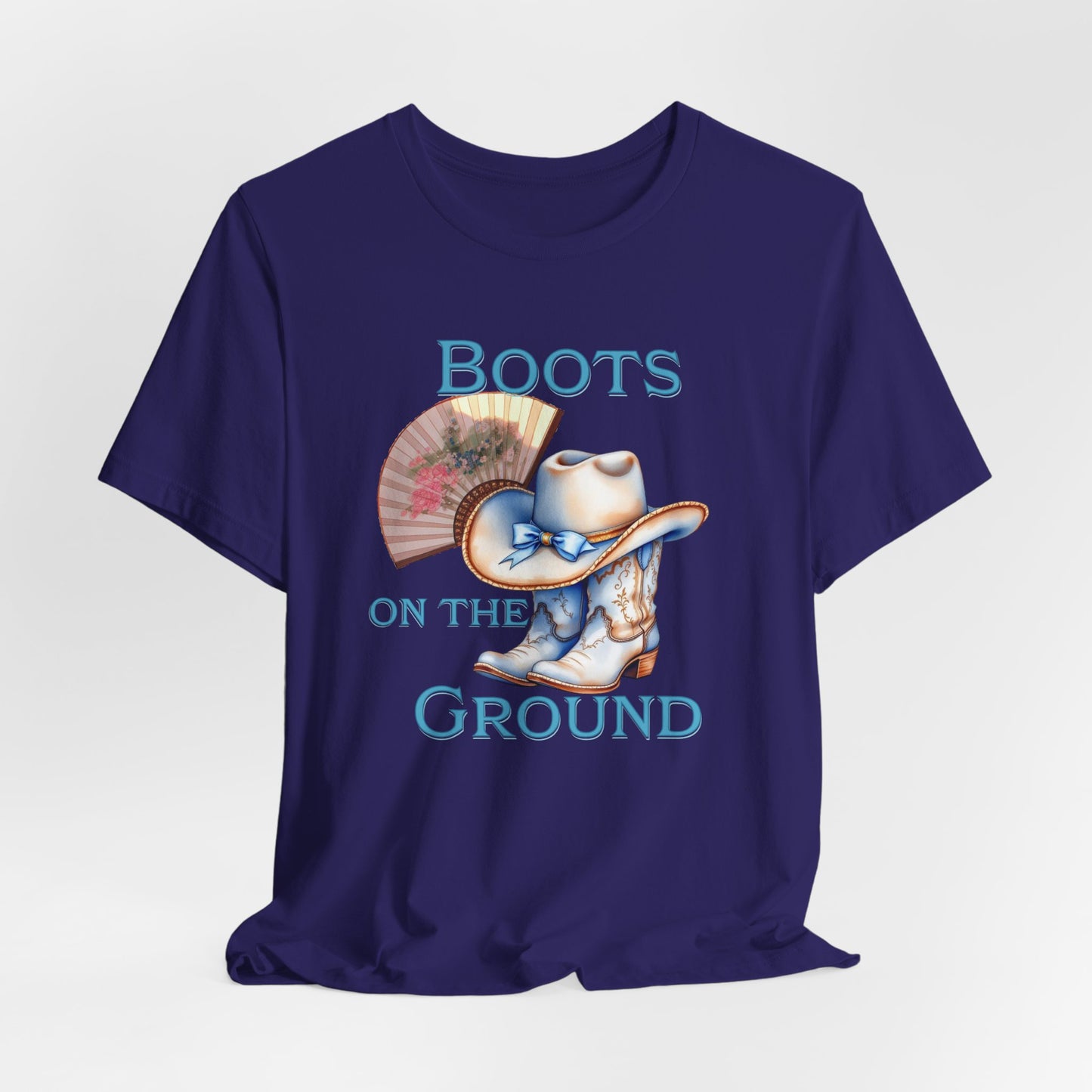 Cowboy Boots Graphic Tee - "Boots on the Ground" Inspired Design, Unisex Shirt for Men and Women, Country Music Lover Tees