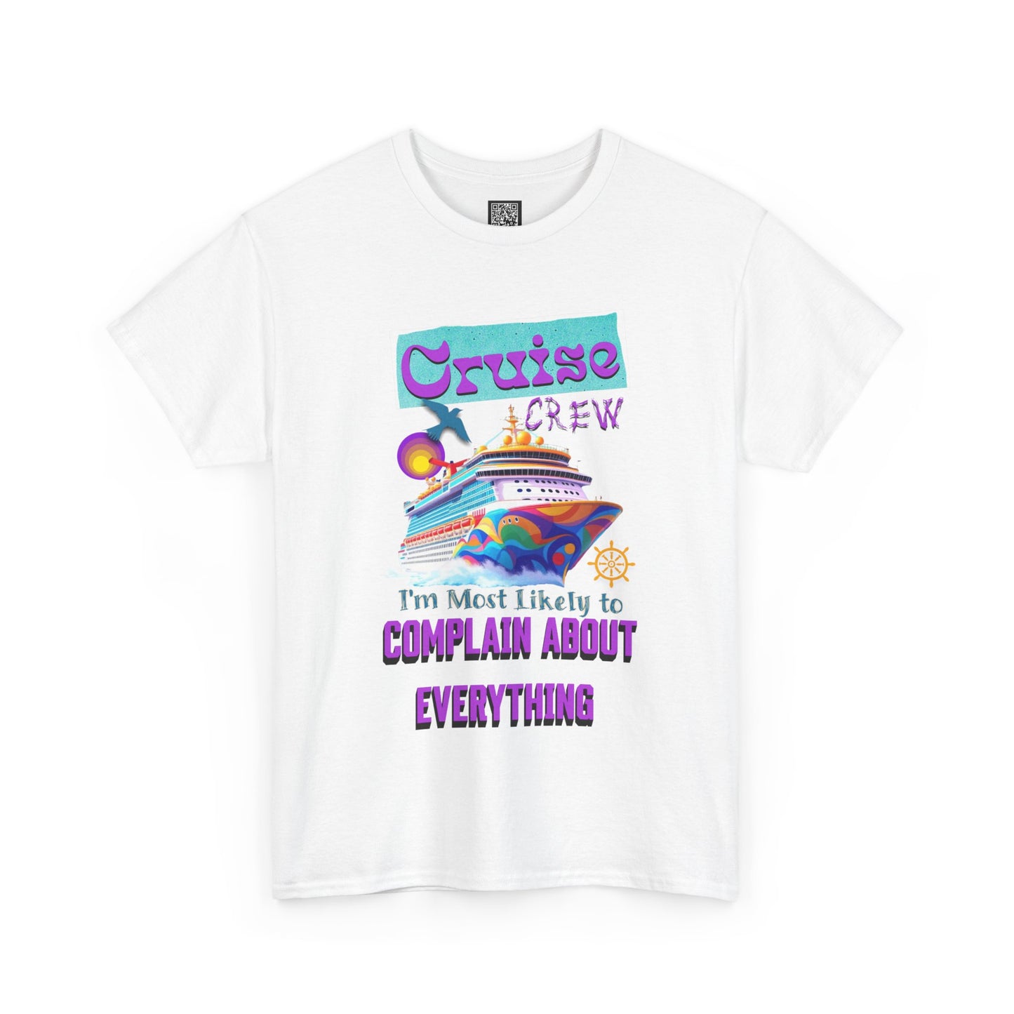 Cruise Crew Unisex Heavy Cotton Tee - Fun Travel T-Shirt for Vacations, Family Cruises, Summer Adventures, Gift for Cruise Travelers,
